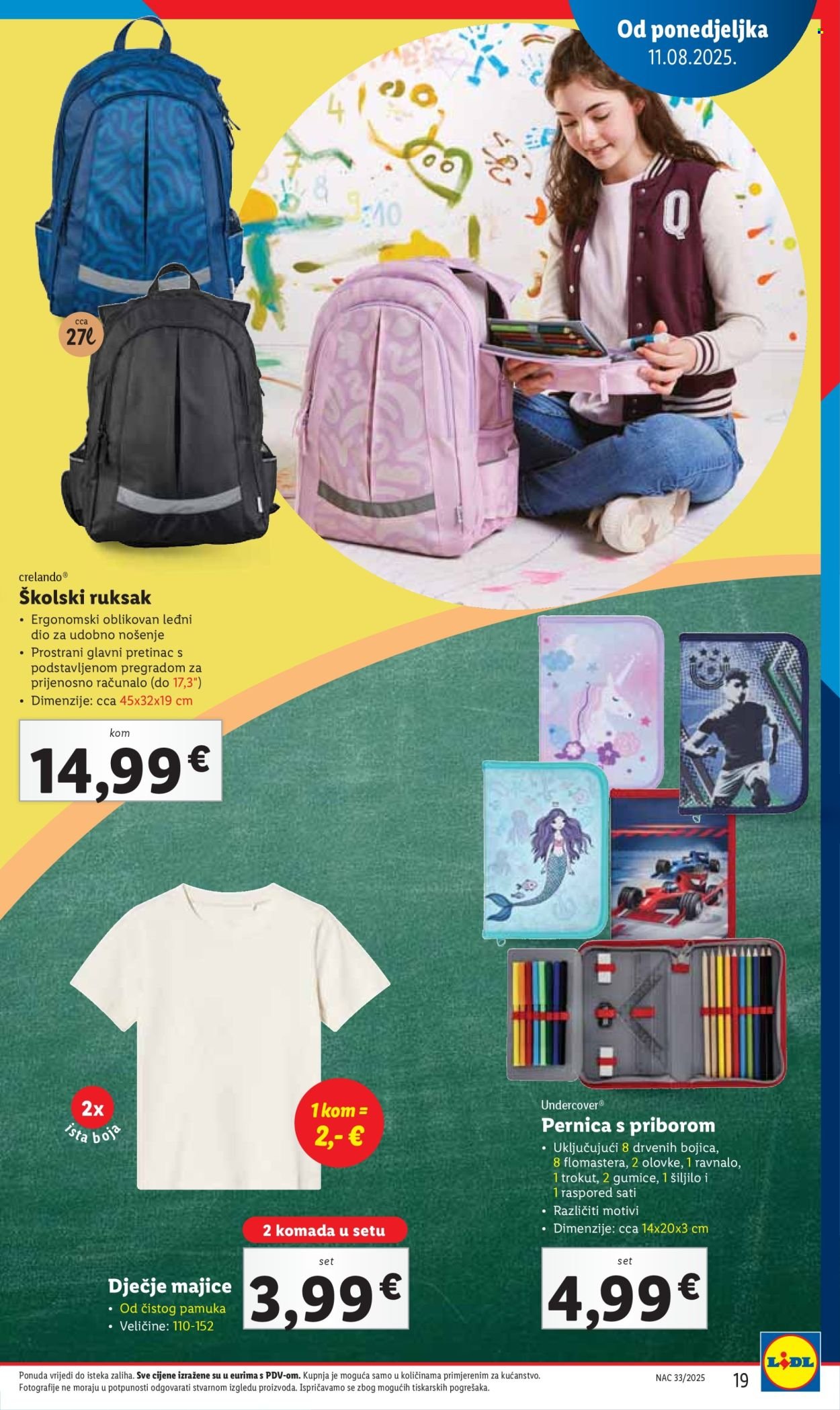 LIDL katalog - Pripremi se za novu školsku godinu