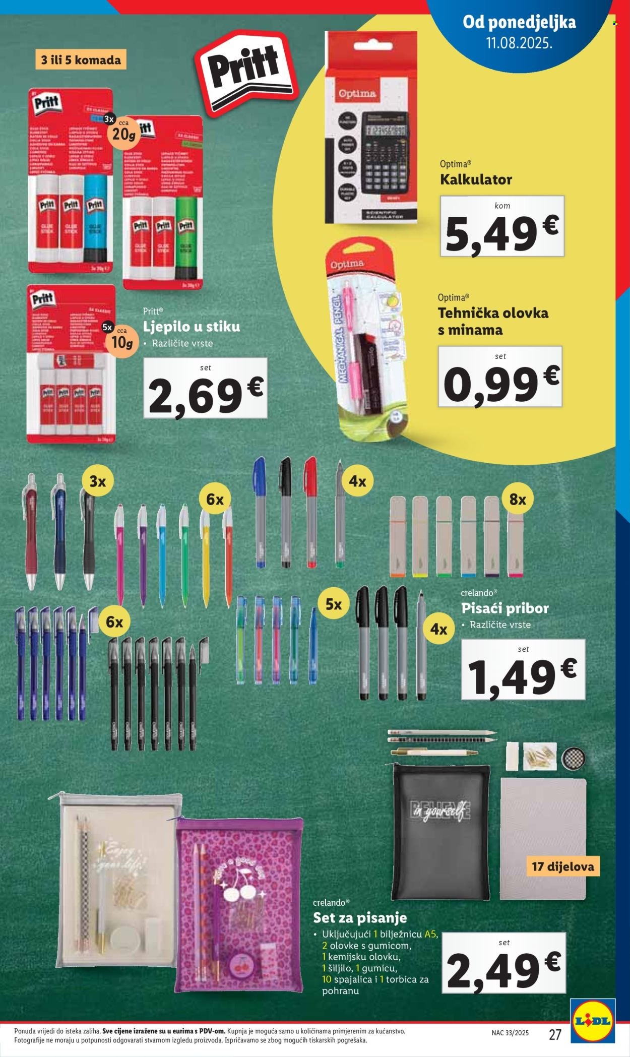 LIDL katalog - Pripremi se za novu školsku godinu
