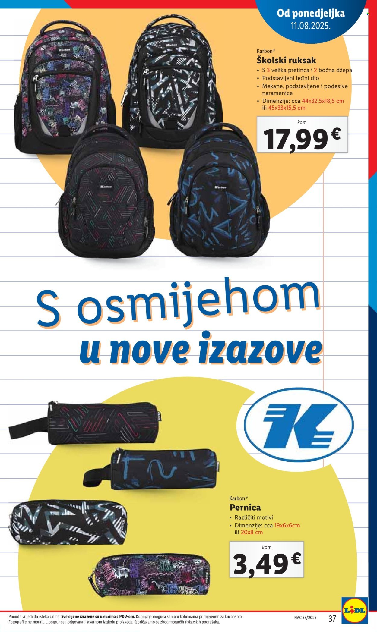 LIDL katalog - Pripremi se za novu školsku godinu