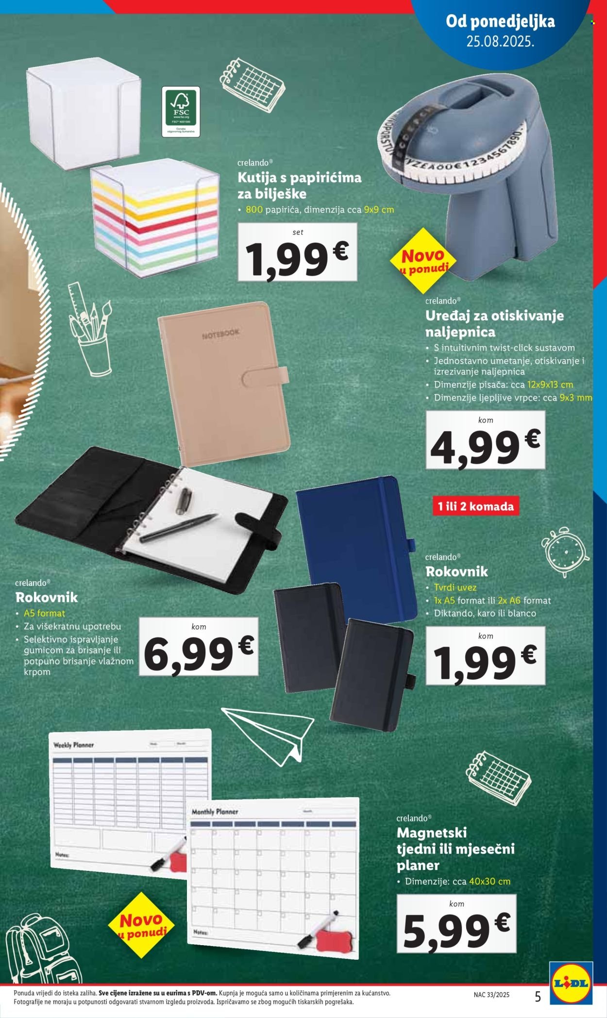 LIDL katalog - Pripremi se za novu školsku godinu