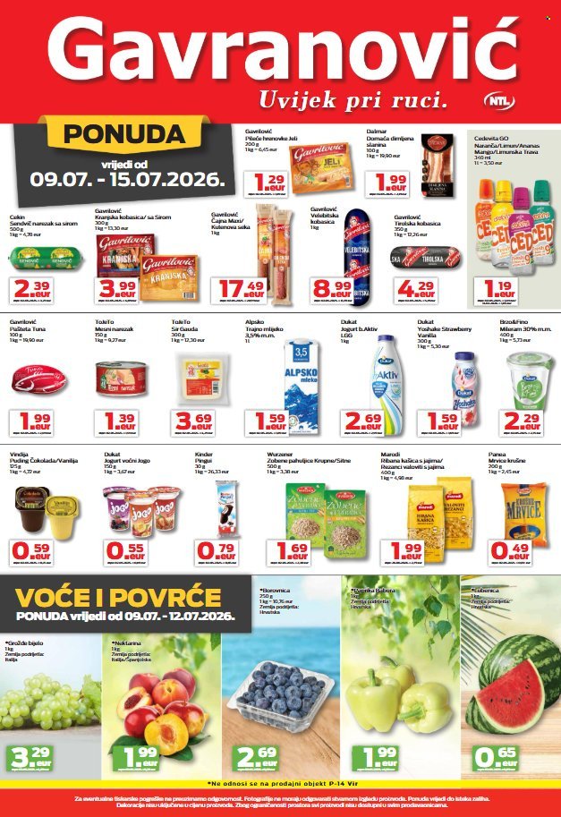 GAVRANOVIĆ katalog - Od četvrtka 09.07.2026.