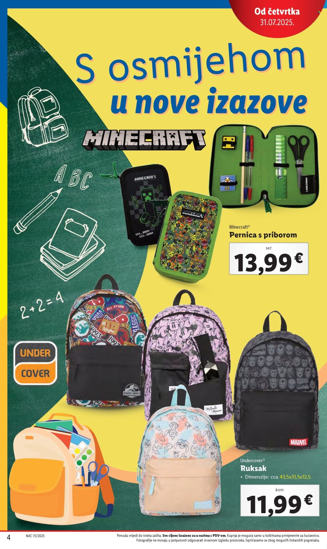 LIDL katalog - Pripremi se za novu školsku godinu