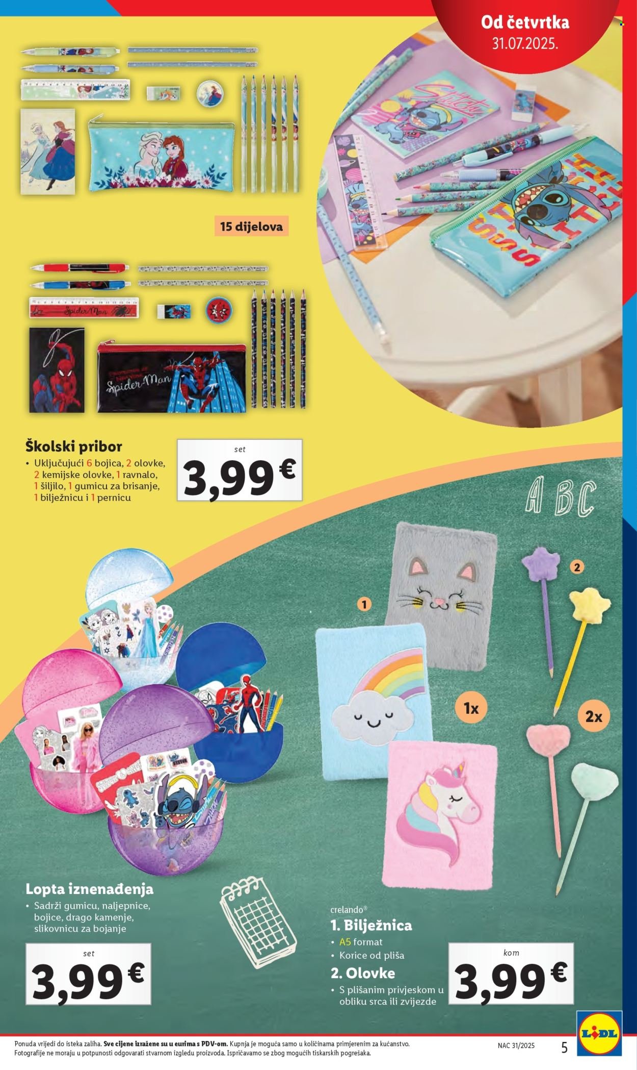 LIDL katalog - Pripremi se za novu školsku godinu