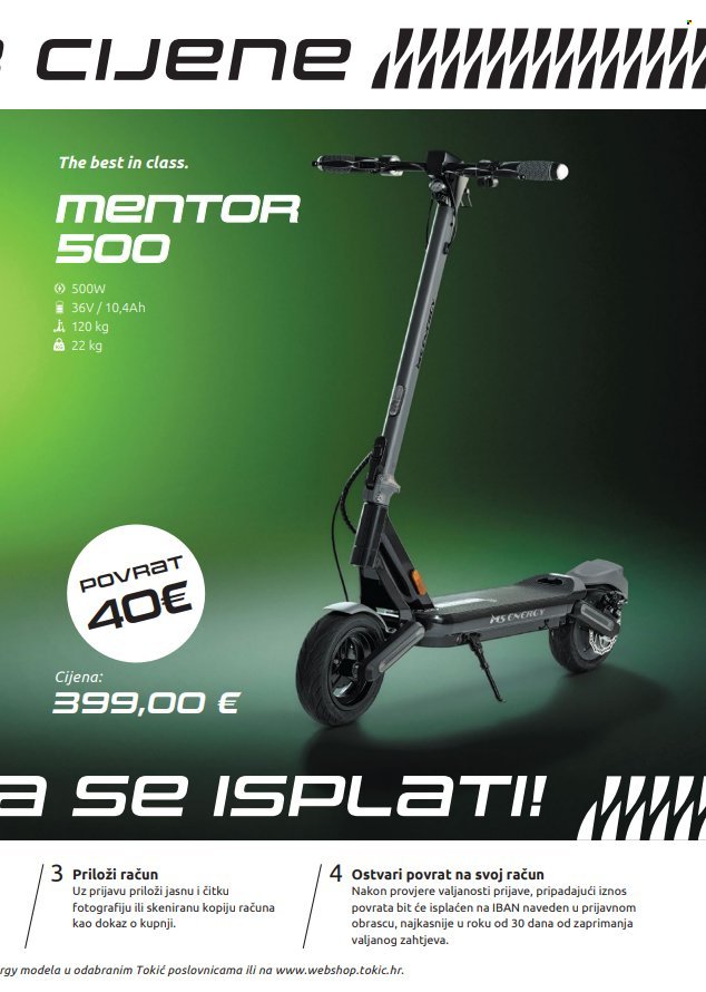 TOKIĆ katalog - Vožnja koja se isplati! Ostvari povrat za kupovinu odabranih modela.