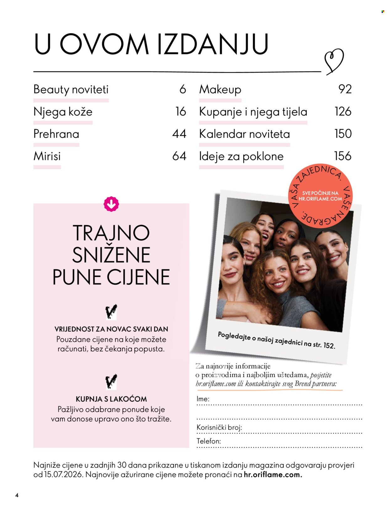 ORIFLAME katalog - VAŠA KOŽA napunjena energijom