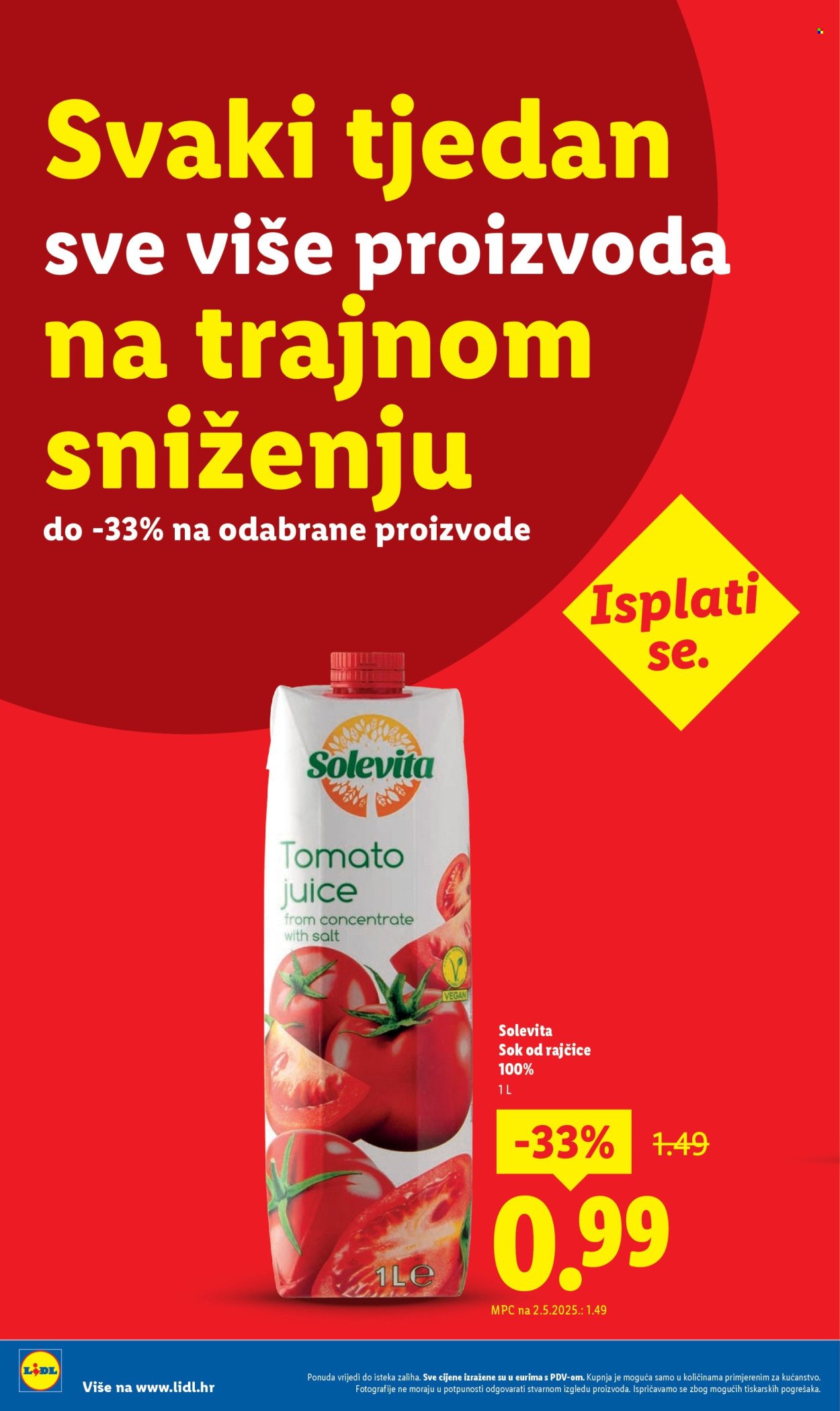 LIDL katalog - Nastavljamo trajno snižavati cijene