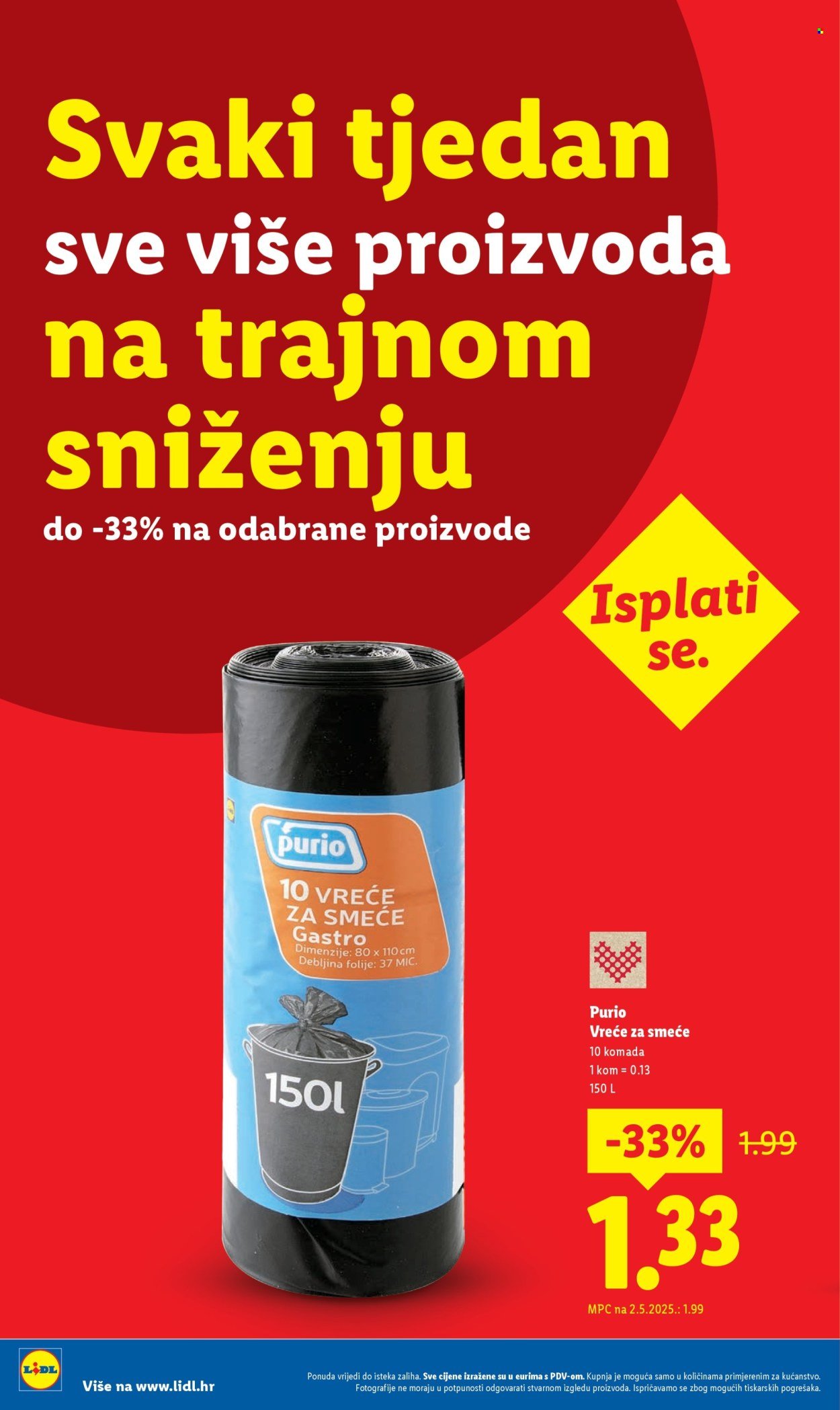 LIDL katalog - Nastavljamo trajno snižavati cijene