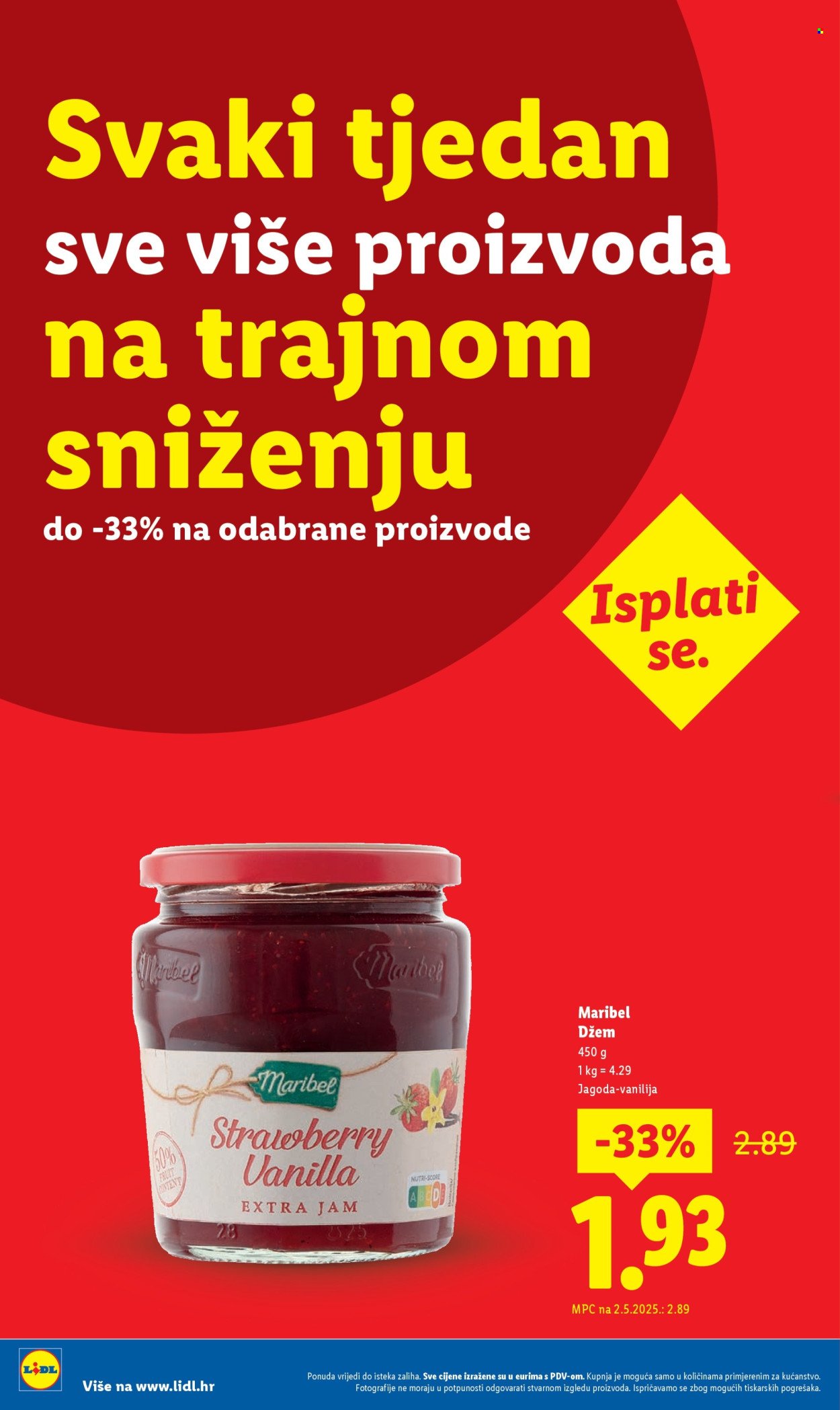 LIDL katalog - Nastavljamo trajno snižavati cijene