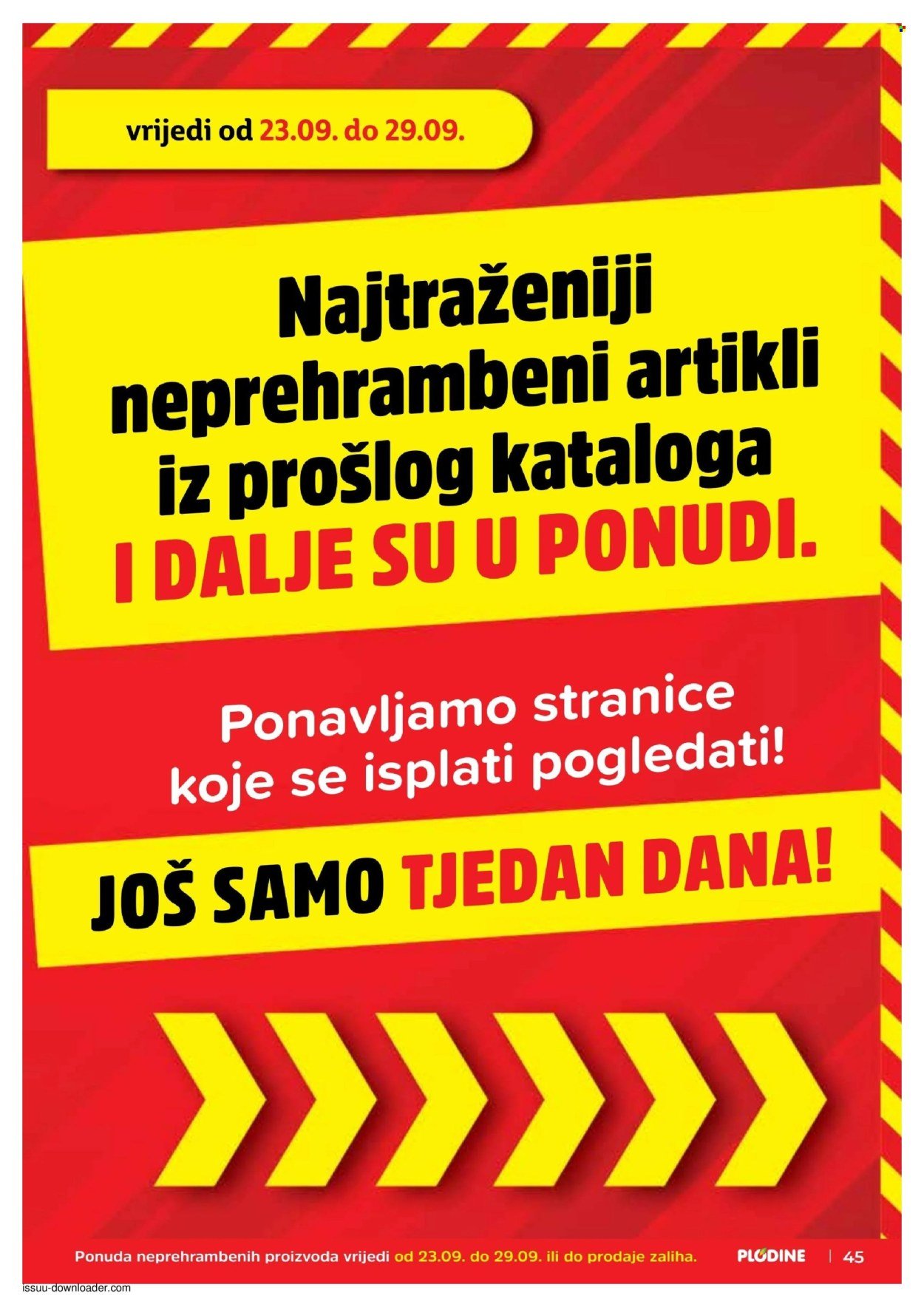 PLODINE katalog - Od srijede 23.09.2026.