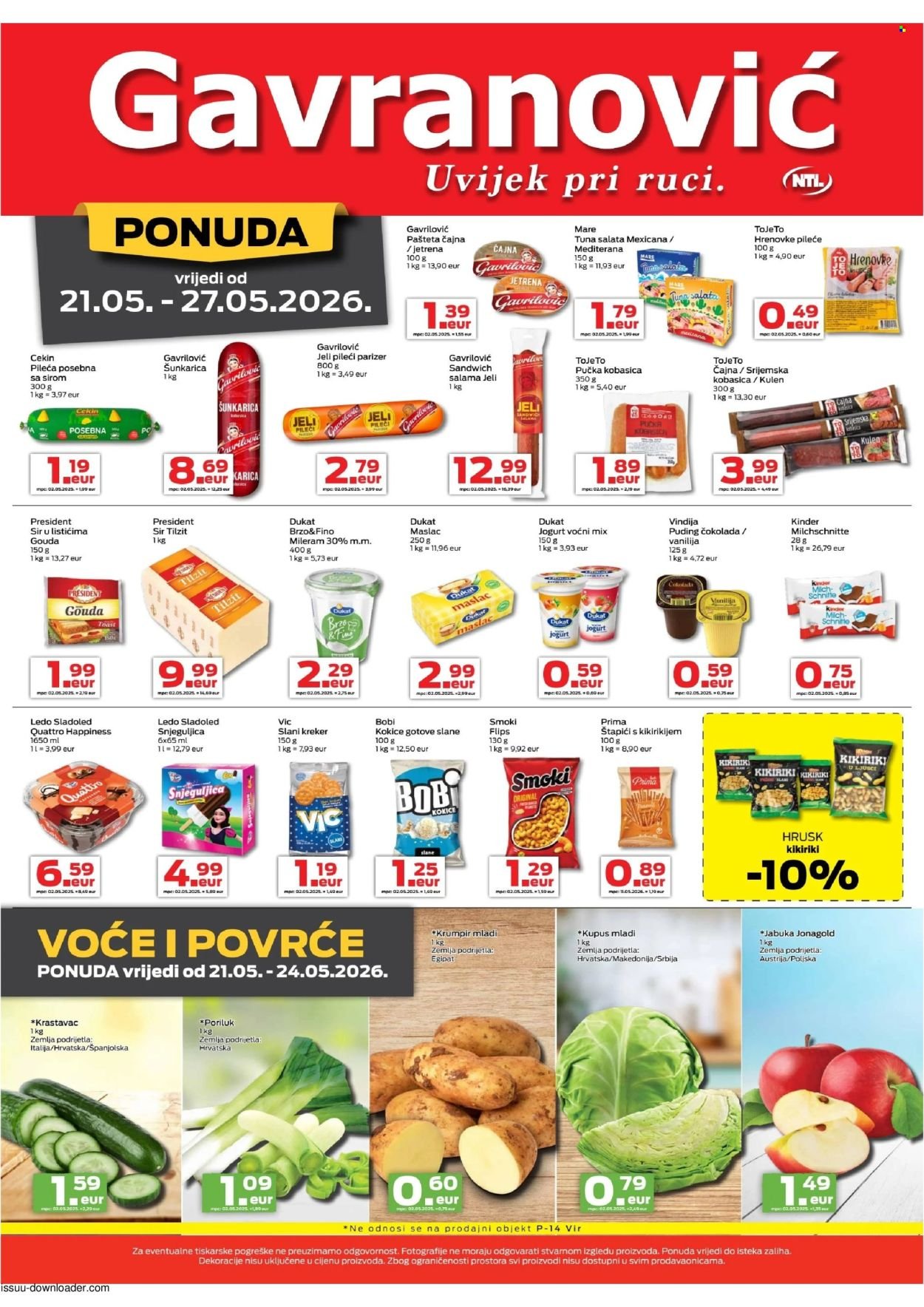 GAVRANOVIĆ katalog - Od četvrtka 21.05.2026.