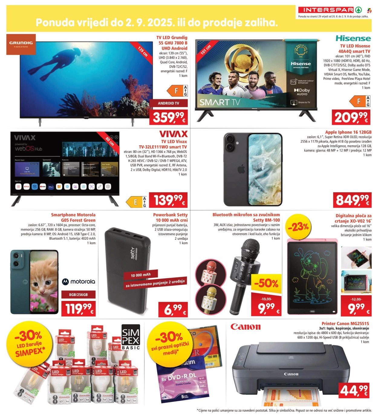 INTERSPAR katalog - Od srijede 20.08.2025.