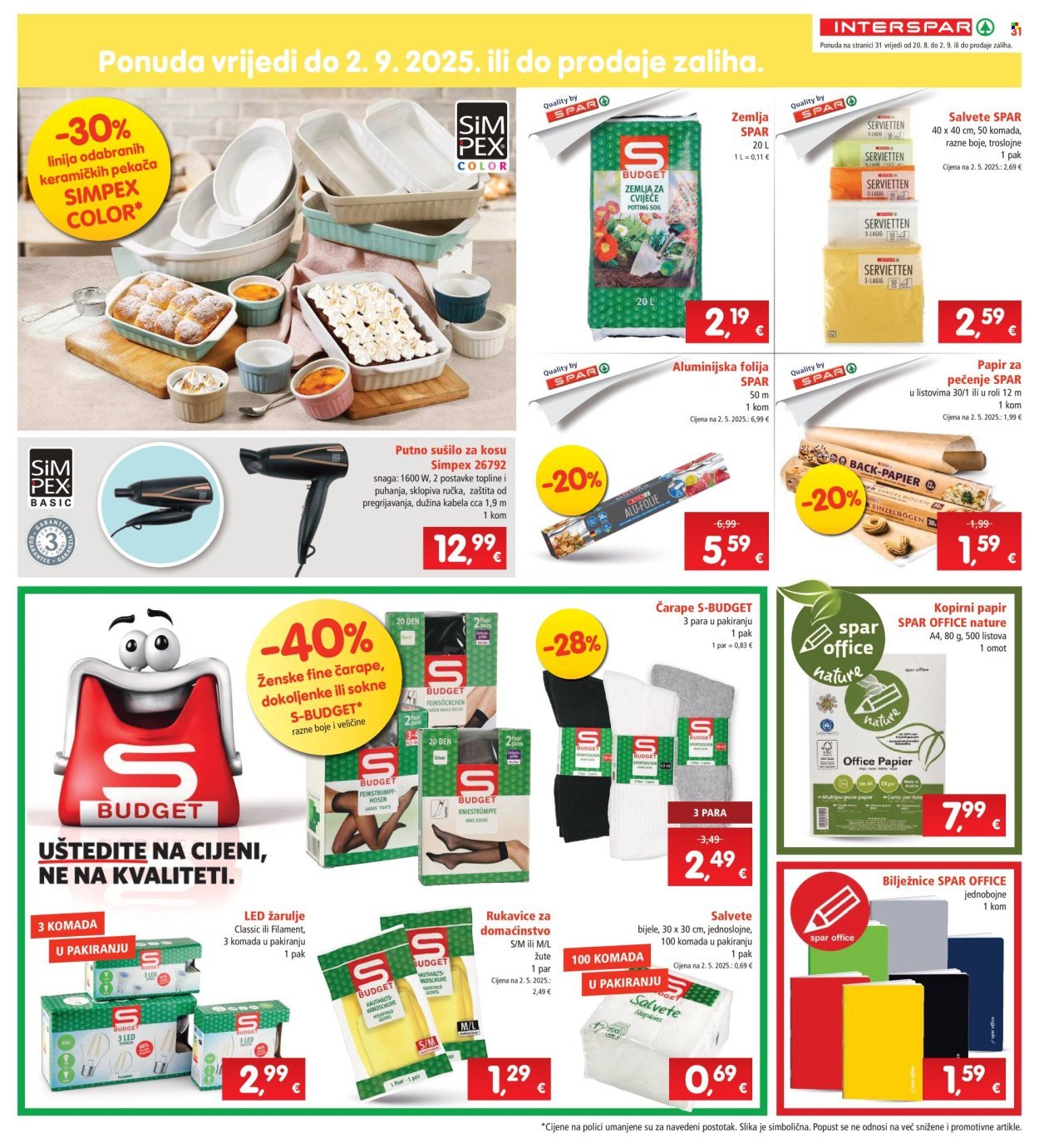 INTERSPAR katalog - Od srijede 20.08.2025.