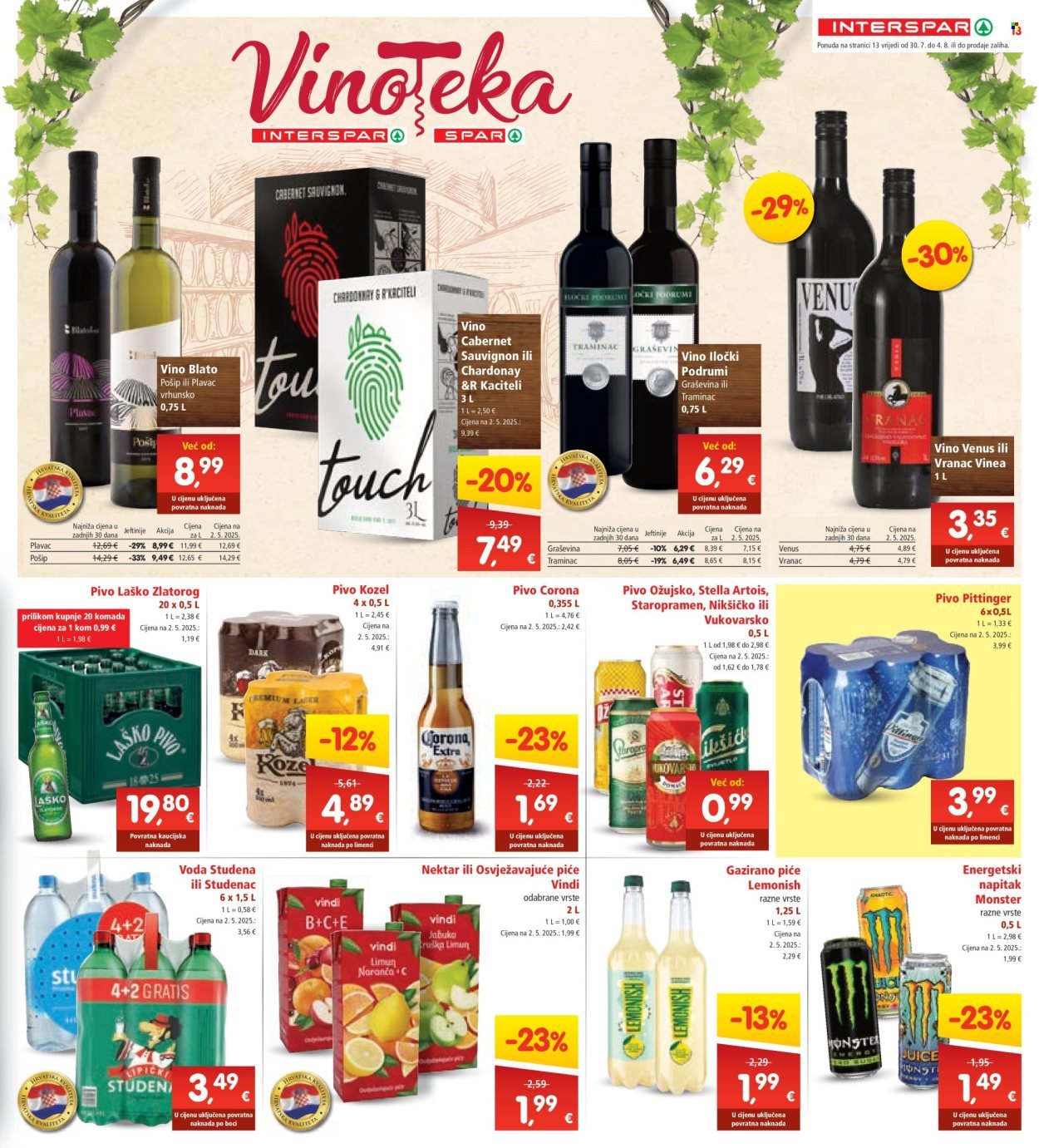 INTERSPAR katalog - Od srijede 30.07.2025.