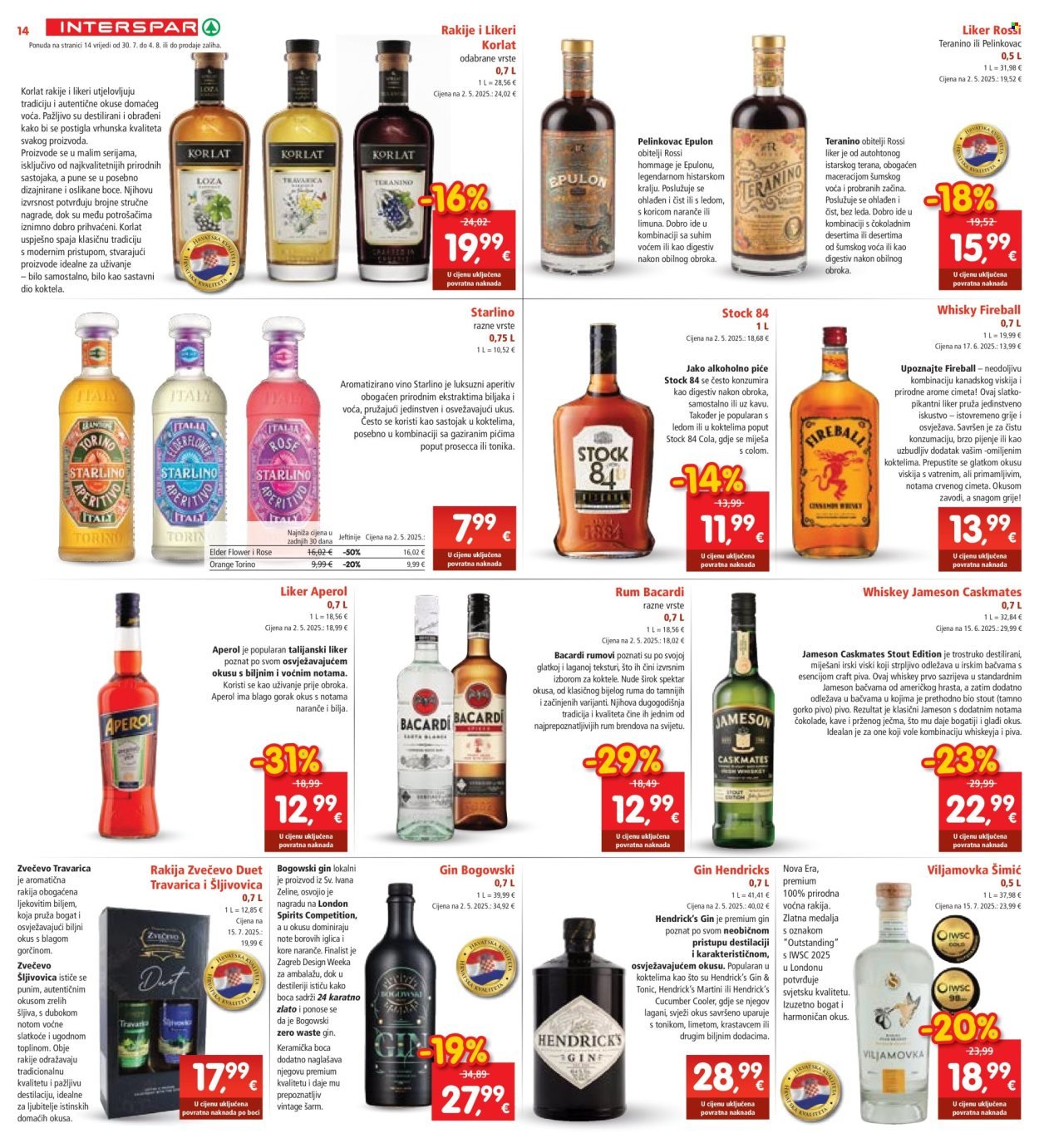 INTERSPAR katalog - Od srijede 30.07.2025.
