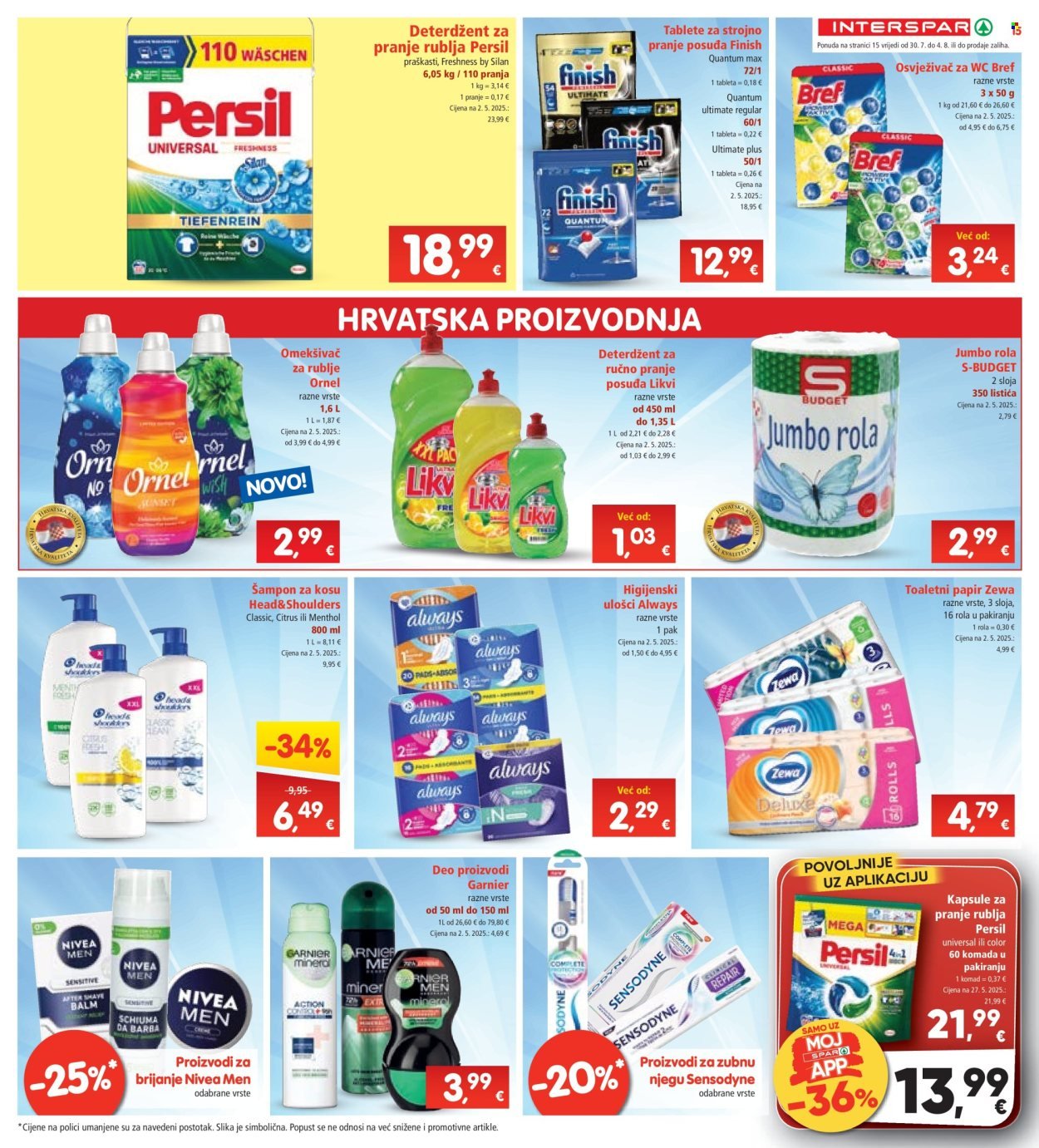 INTERSPAR katalog - Od srijede 30.07.2025.
