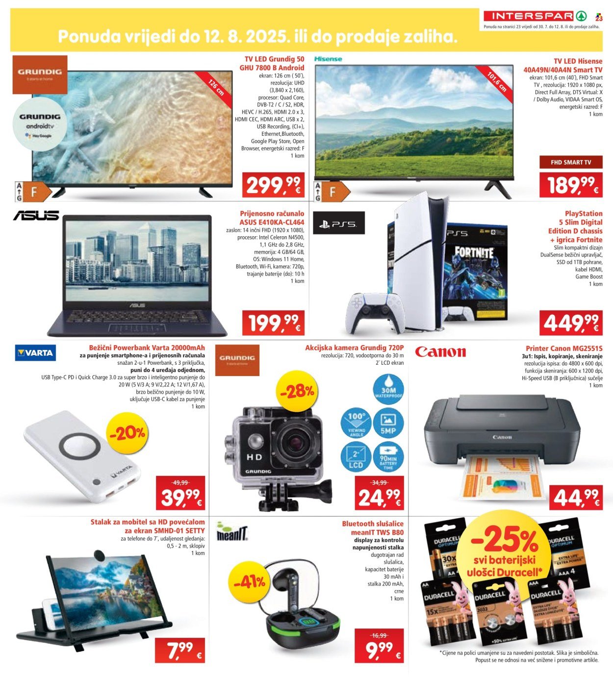 INTERSPAR katalog - Od srijede 30.07.2025.