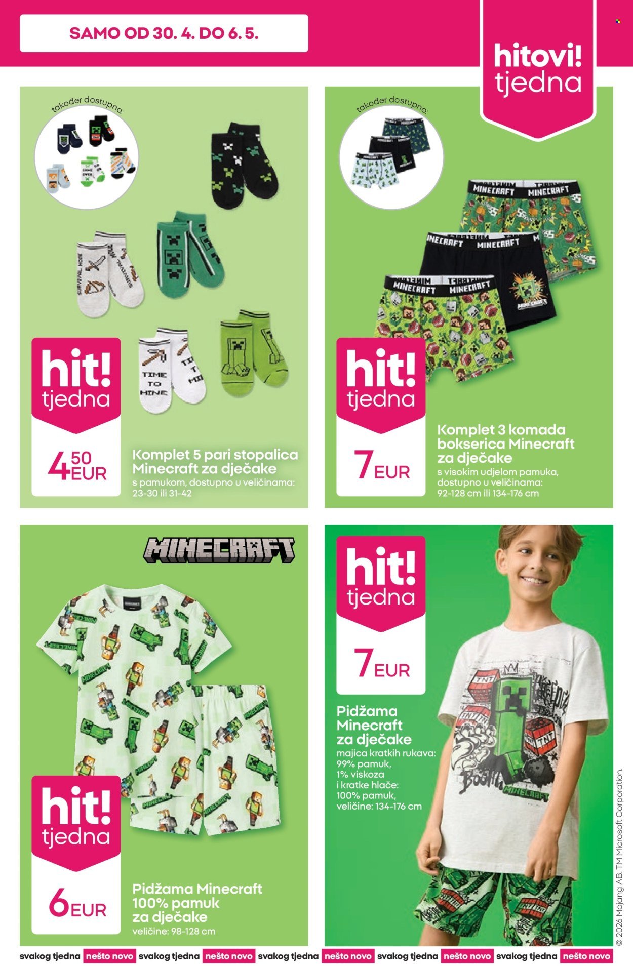 PEPCO katalog - Odjeća Minecraft