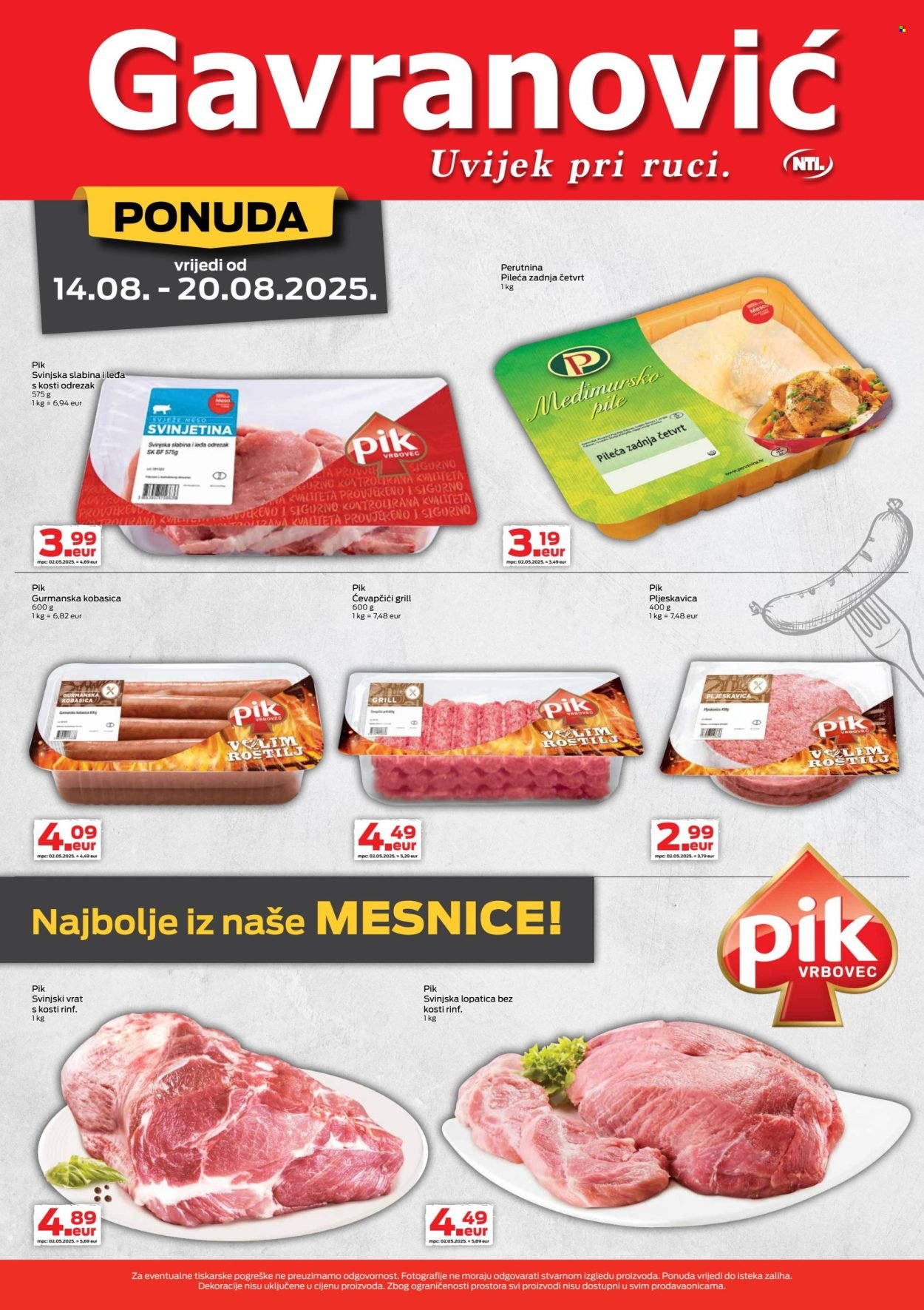 GAVRANOVIĆ katalog - Od četvrtka 14.08.2025.
