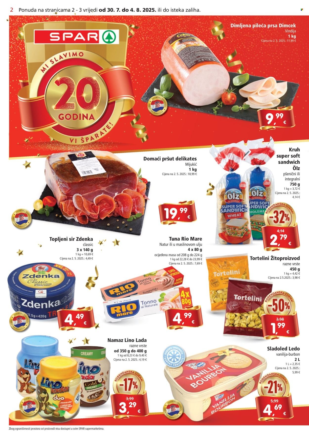 SPAR katalog - Od srijede 30.07.2025.