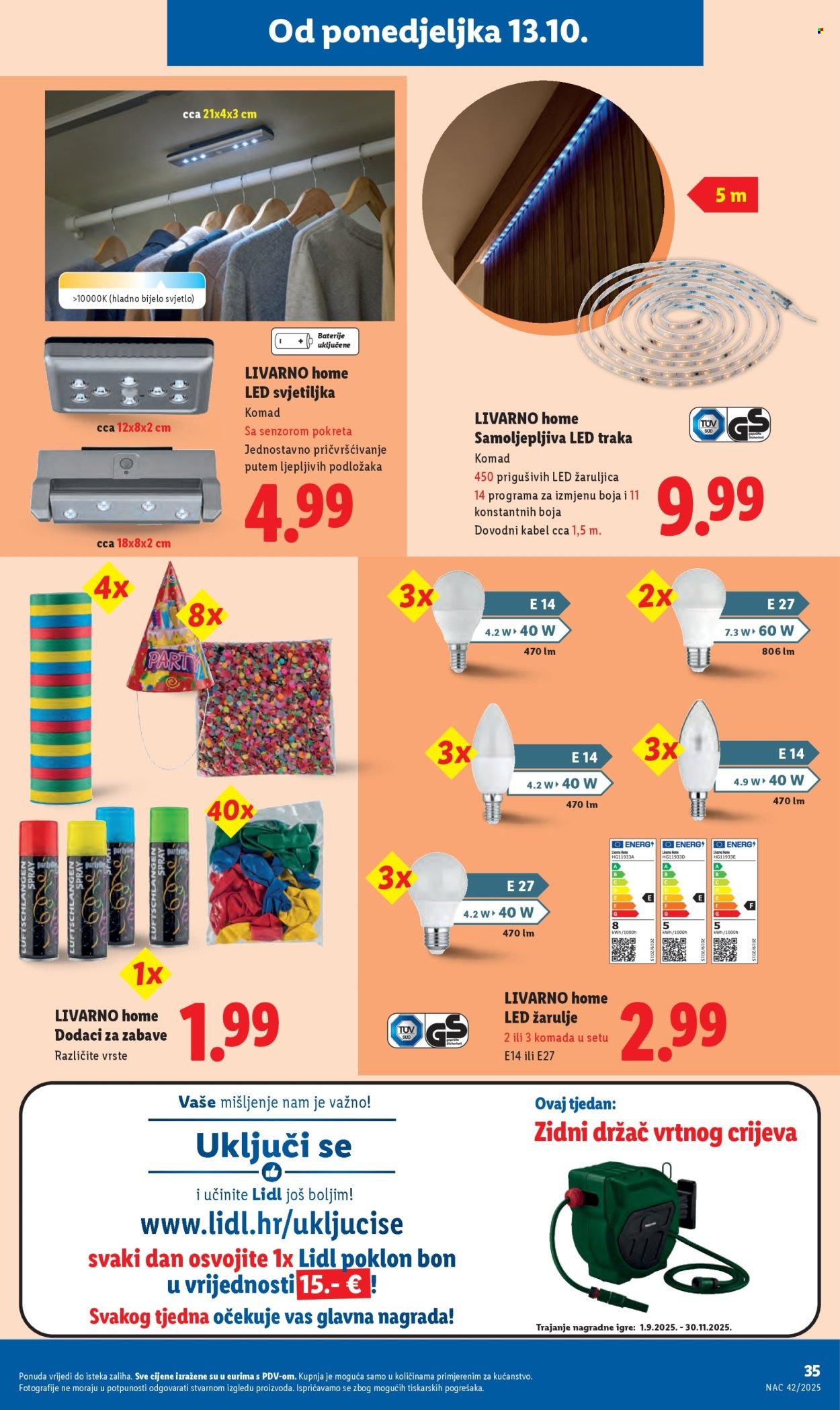 LIDL katalog - Od ponedeljka 13.10.2025.