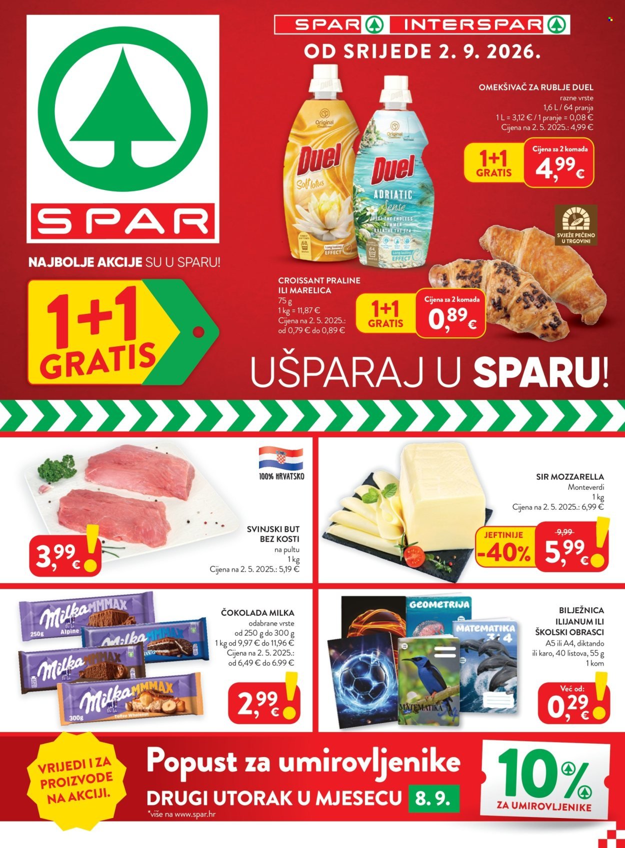 SPAR katalog - Od srijede 02.09.2026.