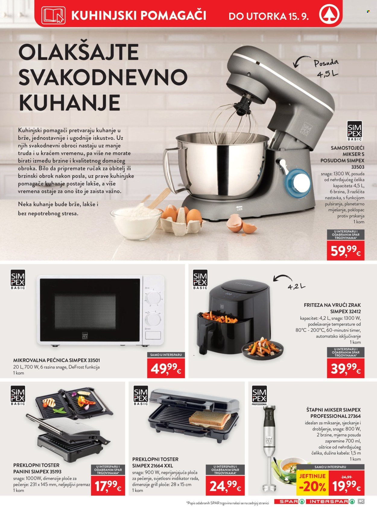 SPAR katalog - Od srijede 02.09.2026.