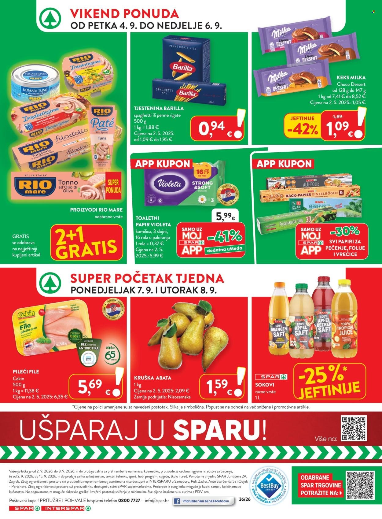 SPAR katalog - Od srijede 02.09.2026.