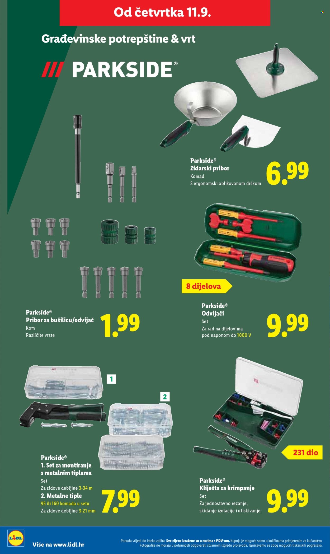 LIDL katalog - Od četvrtka 11.09.2025.