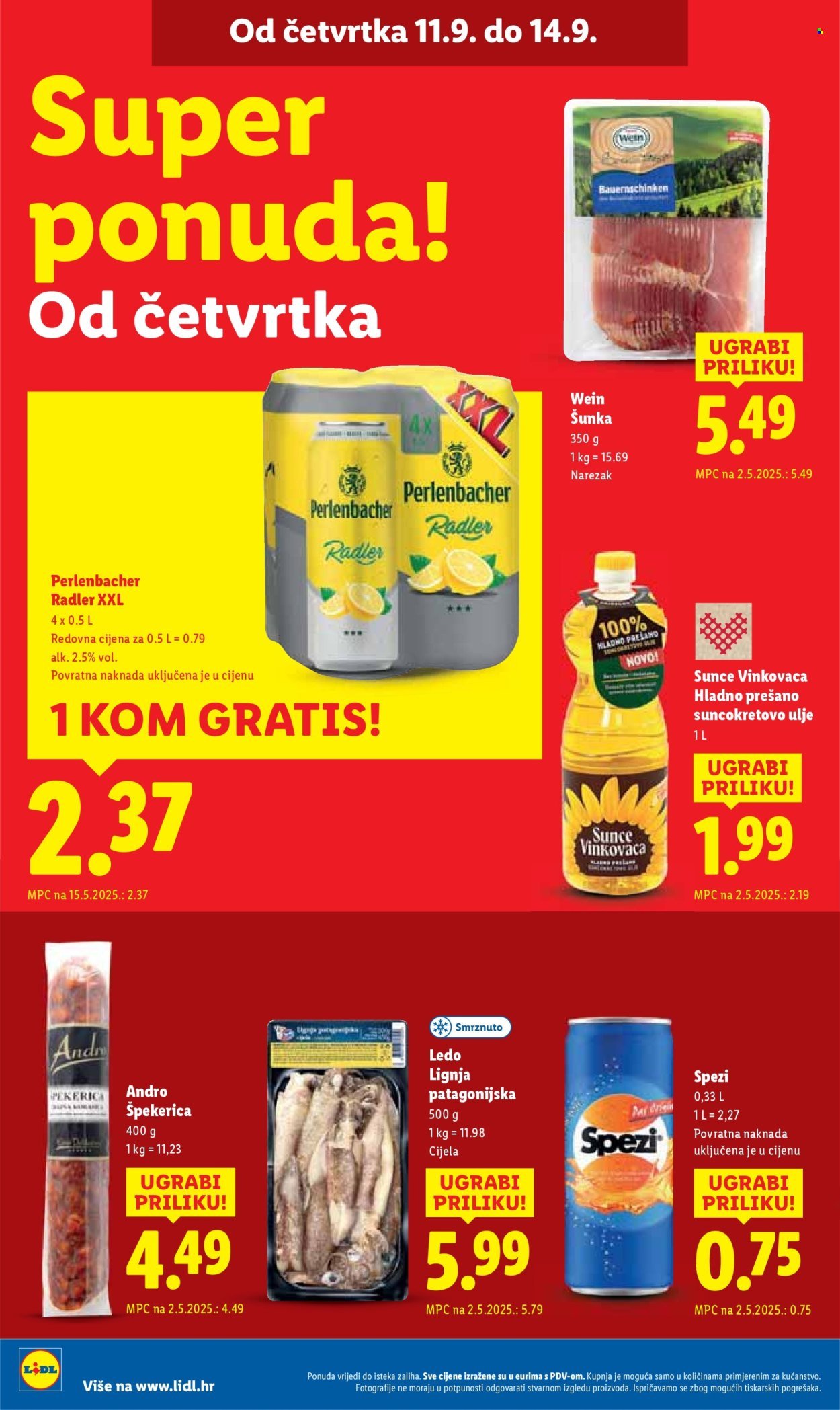 LIDL katalog - Od četvrtka 11.09.2025.