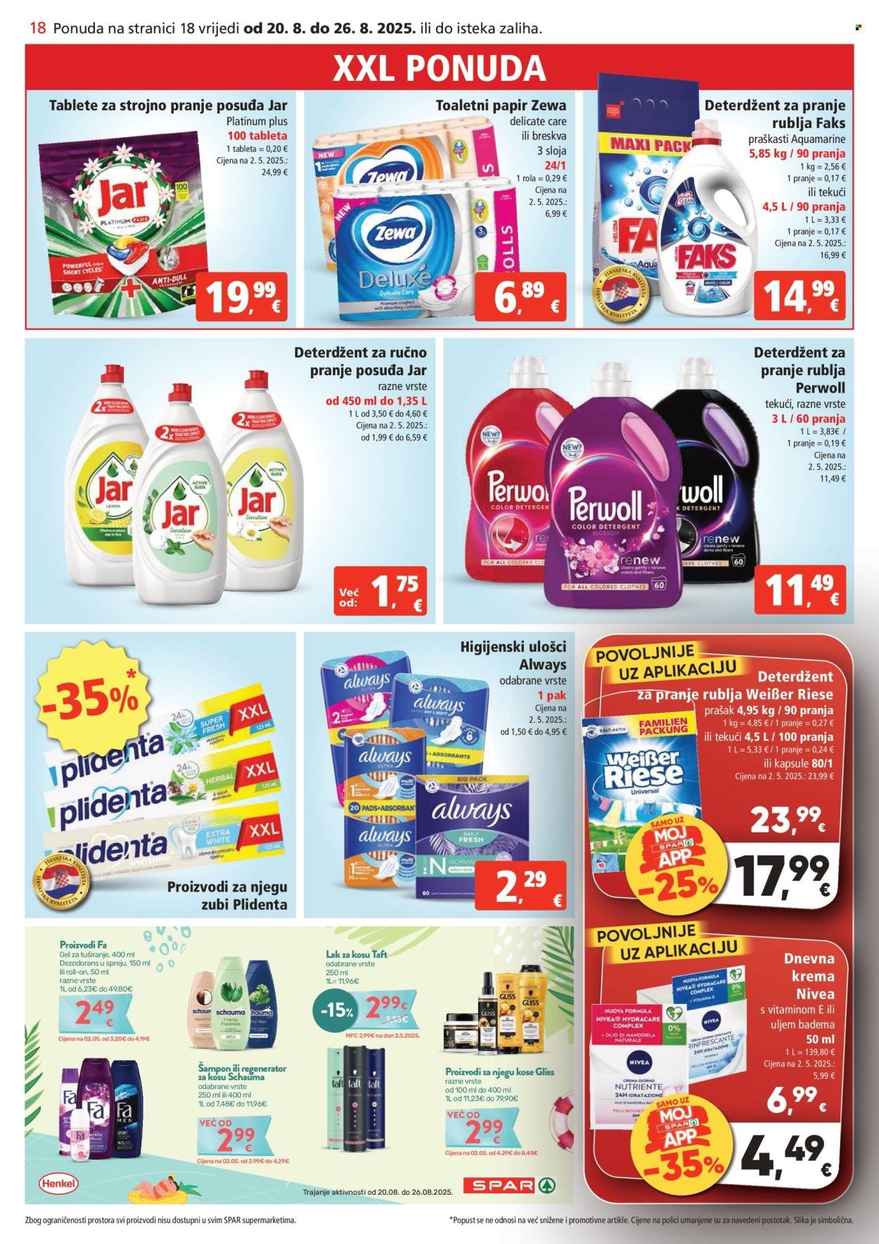 SPAR katalog - Od srijede 20.08.2025.