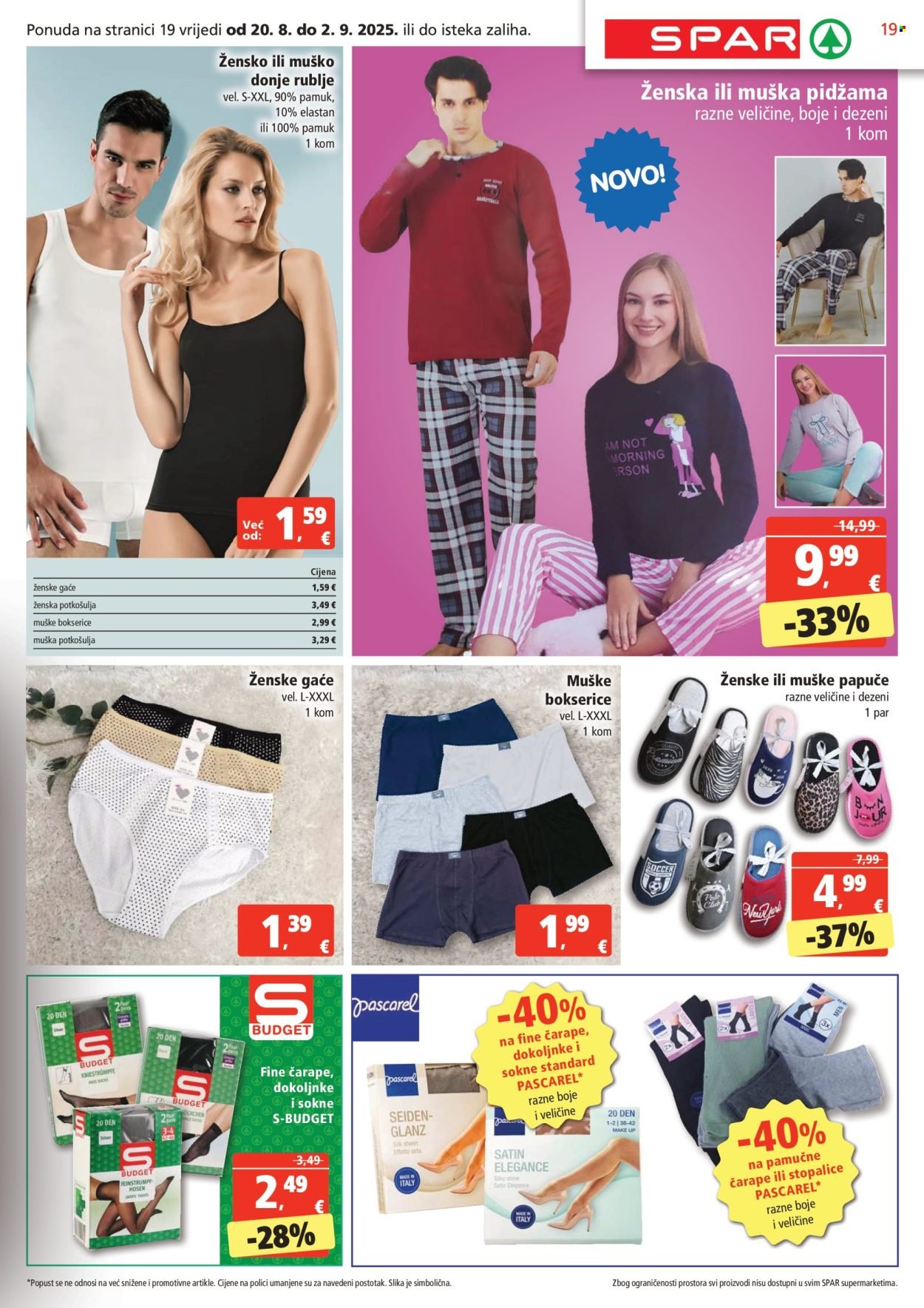 SPAR katalog - Od srijede 20.08.2025.