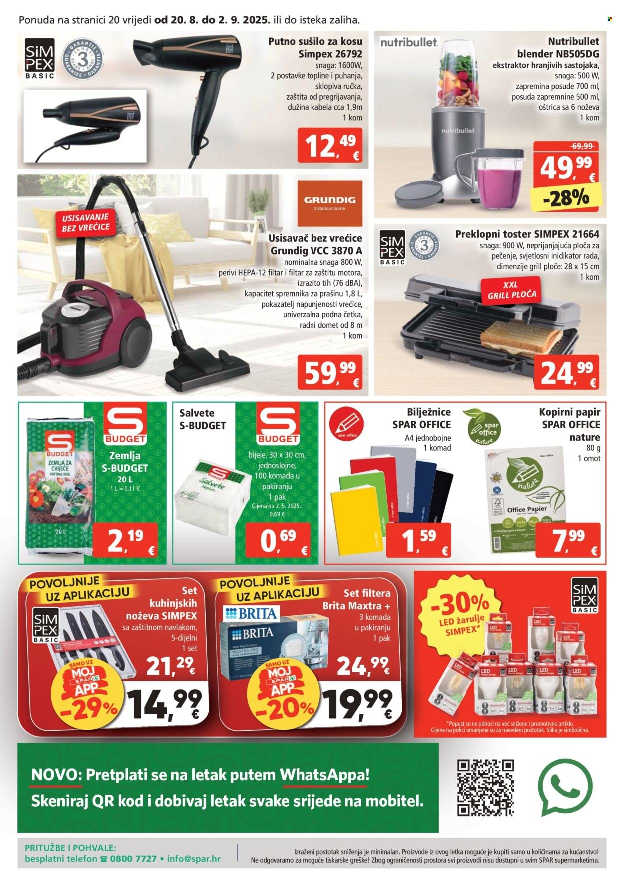 SPAR katalog - Od srijede 20.08.2025.