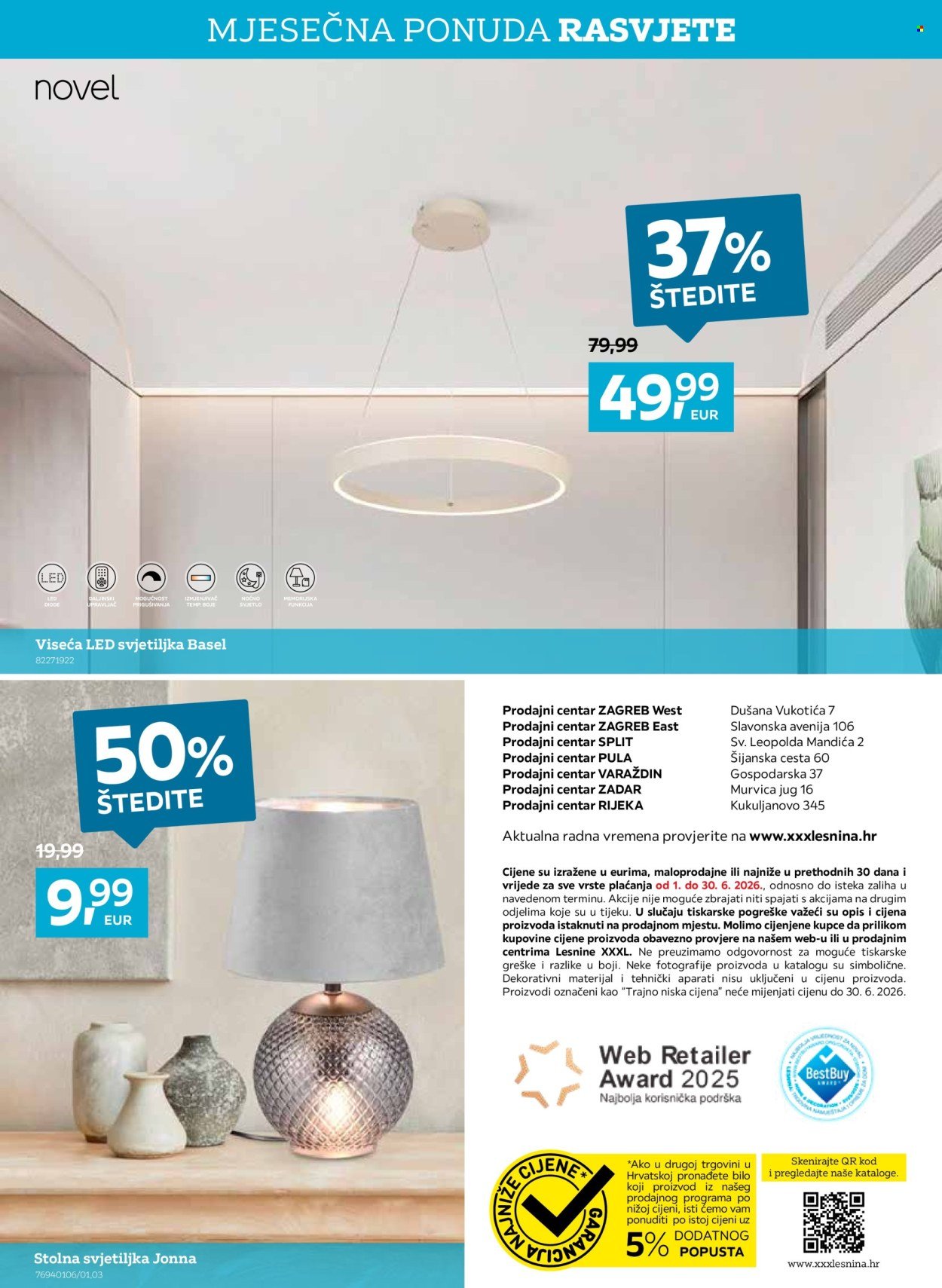LESNINA katalog - Mjesečna ponuda rasvjete