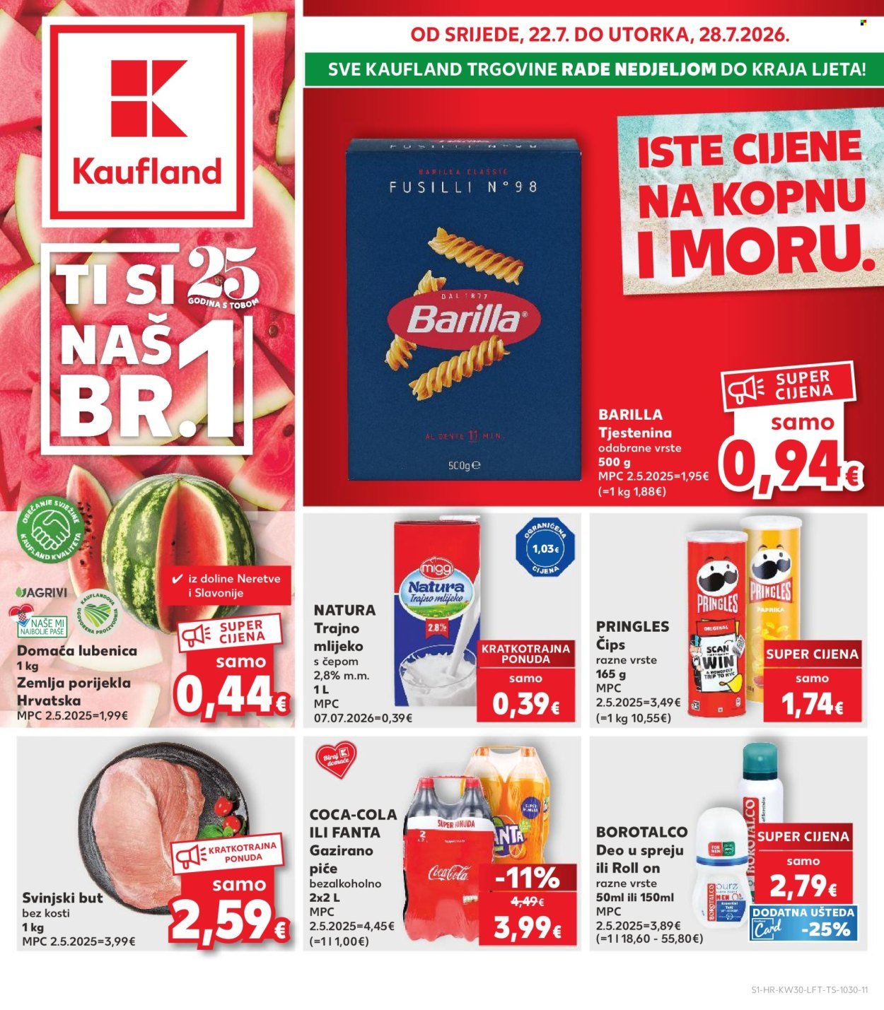 KAUFLAND katalog - ISTE CIJENE NA KOPNU I MORU