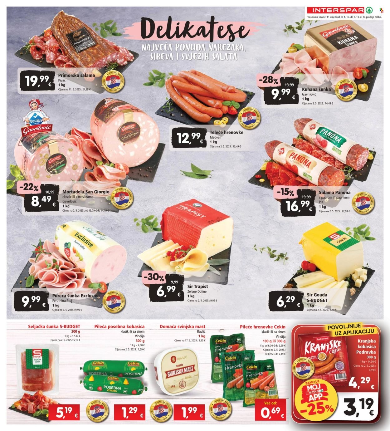 INTERSPAR katalog - Od srijede 01.10.2025.