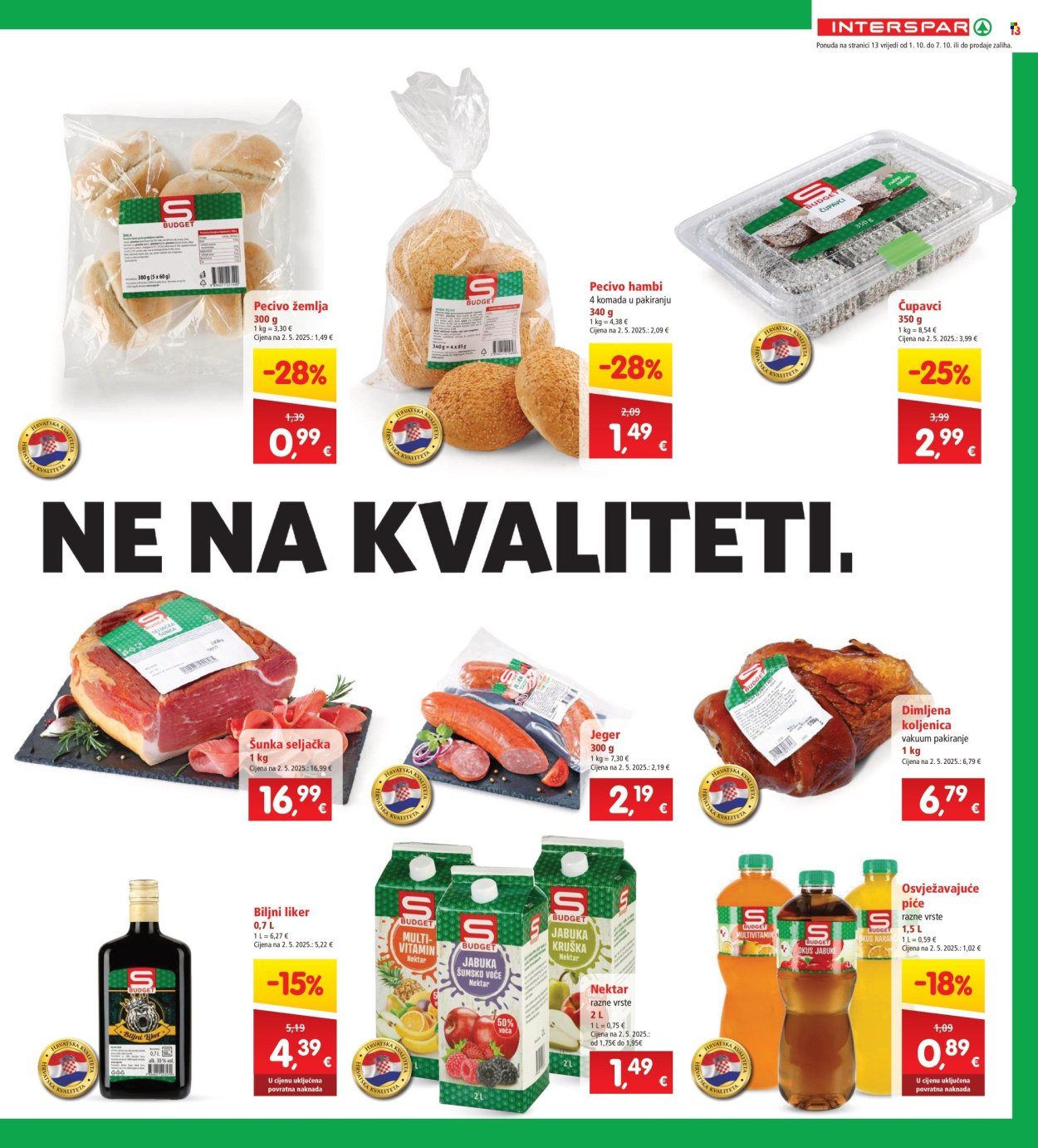 INTERSPAR katalog - Od srijede 01.10.2025.