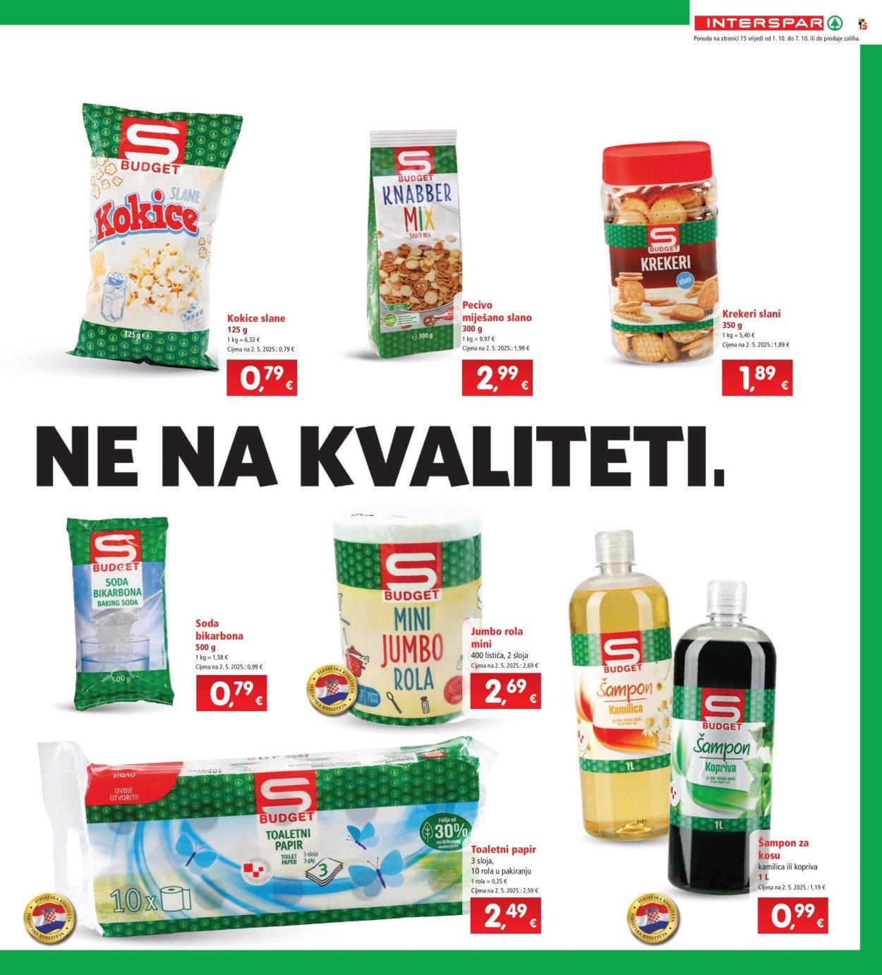 INTERSPAR katalog - Od srijede 01.10.2025.