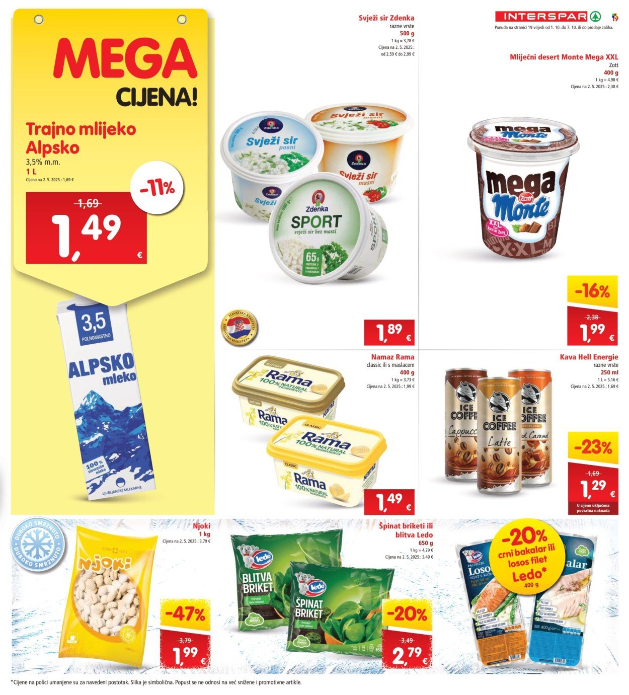 INTERSPAR katalog - Od srijede 01.10.2025.
