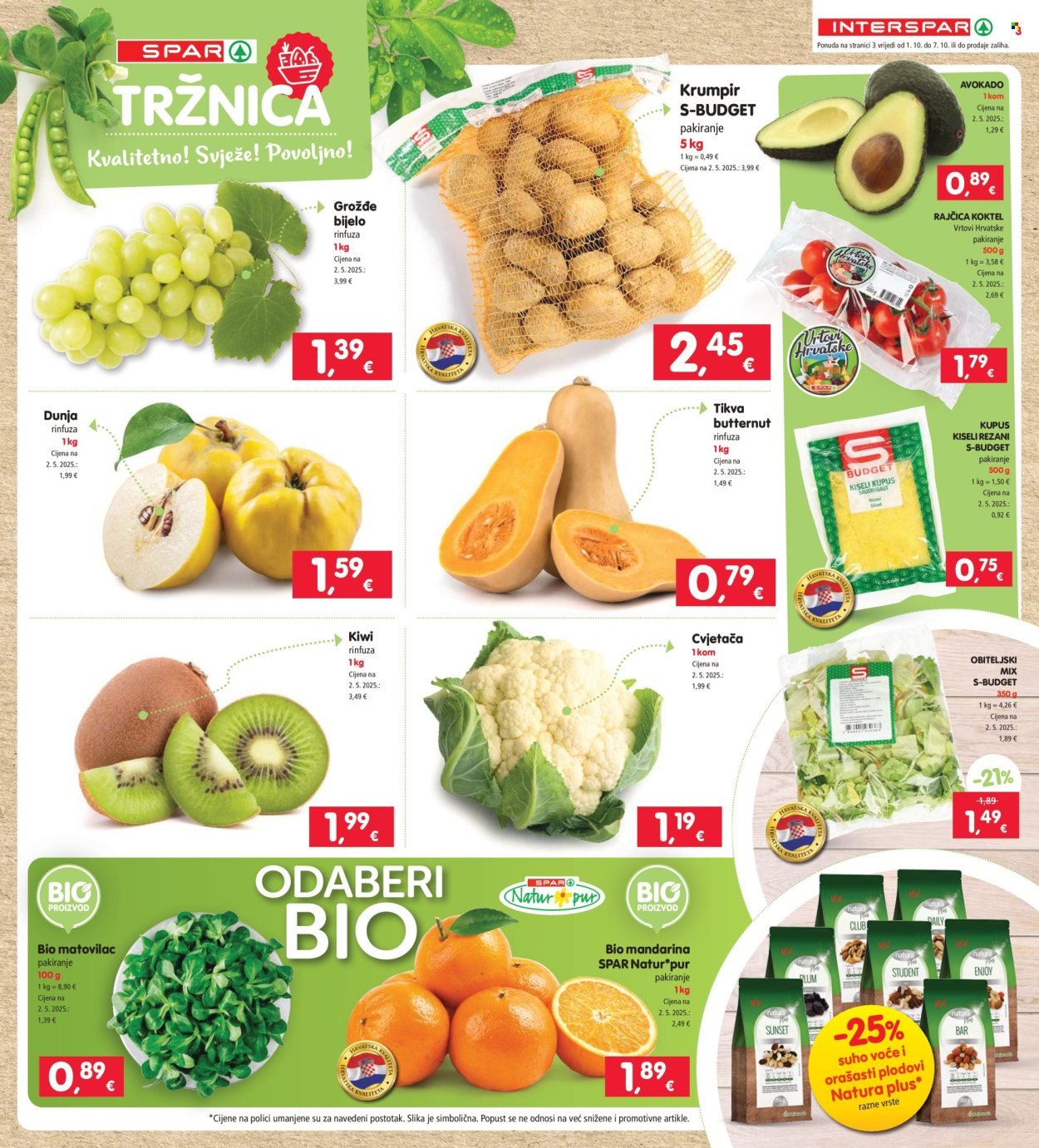 INTERSPAR katalog - Od srijede 01.10.2025.