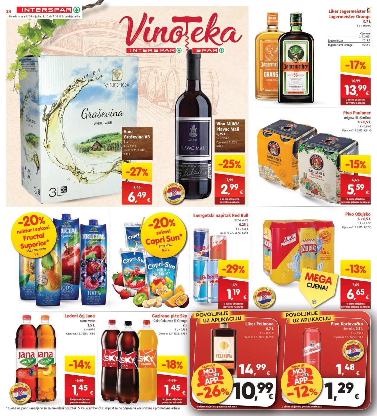 INTERSPAR katalog - Od srijede 01.10.2025.
