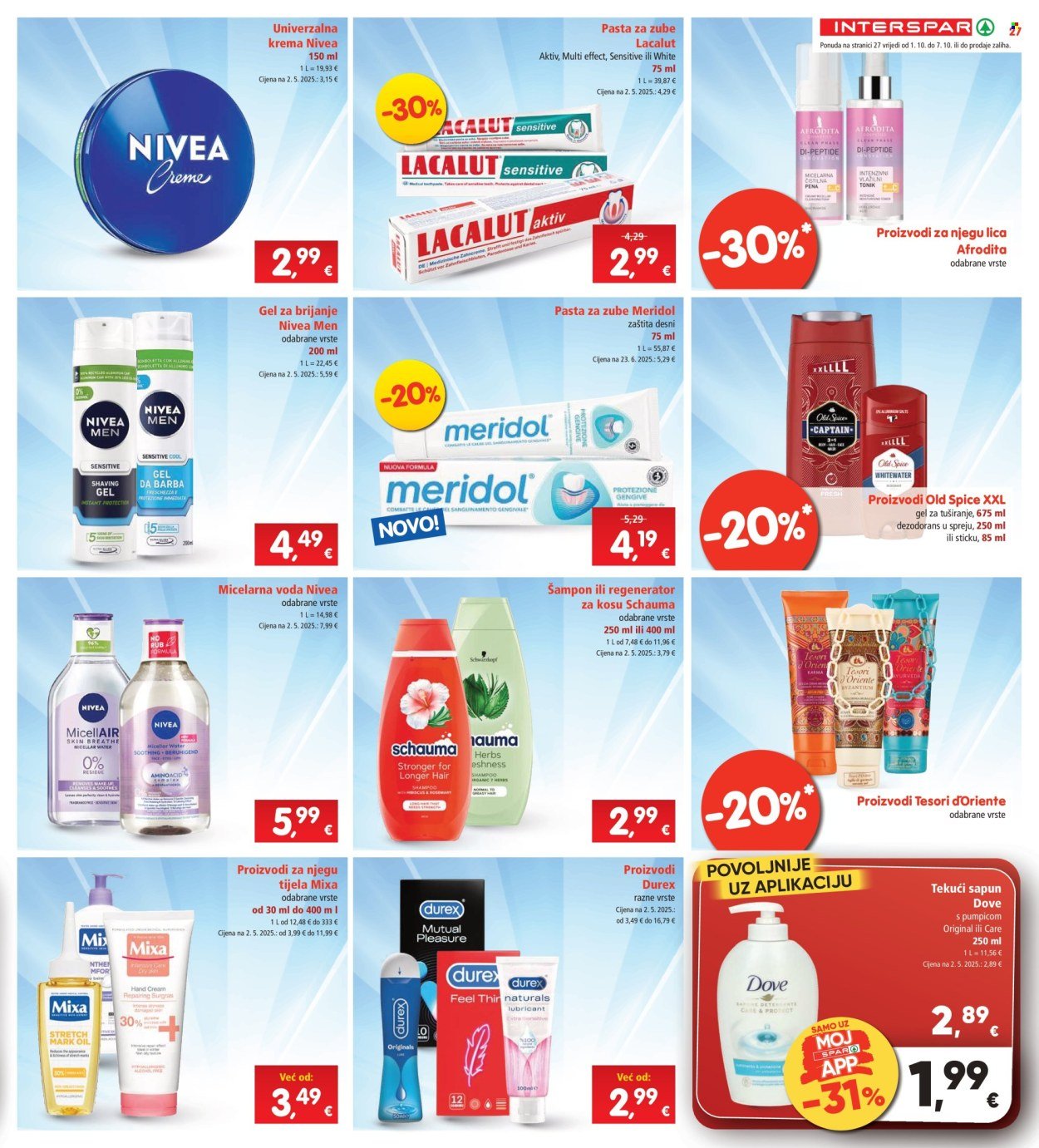 INTERSPAR katalog - Od srijede 01.10.2025.