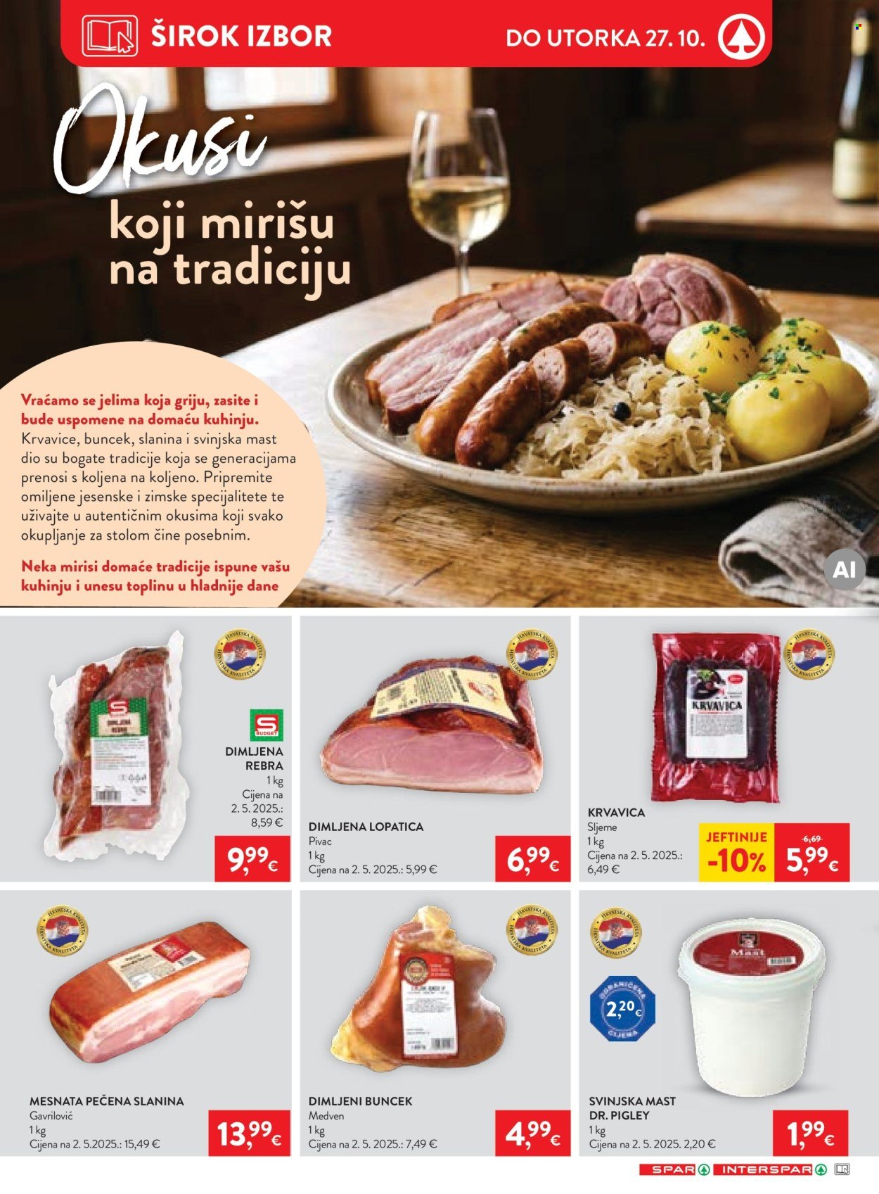 SPAR katalog - Od srijede 21.10.2026.