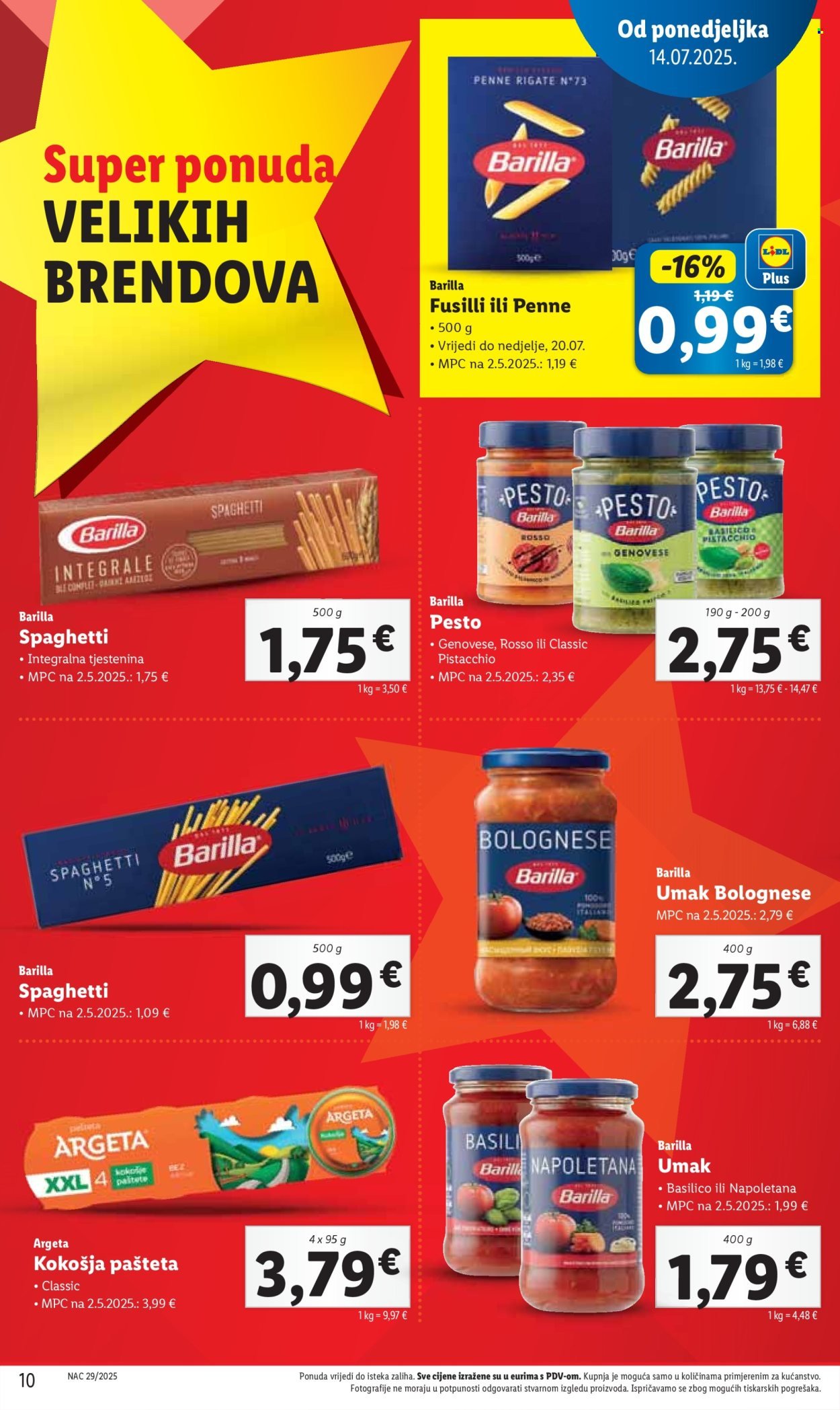 LIDL katalog - Od ponedeljka 14.07.2025.