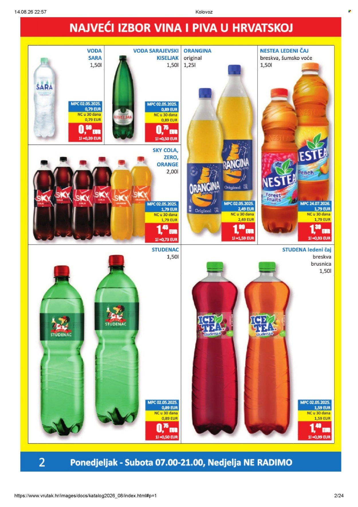 VRUTAK katalog - Od ponedeljka 10.08.2026.