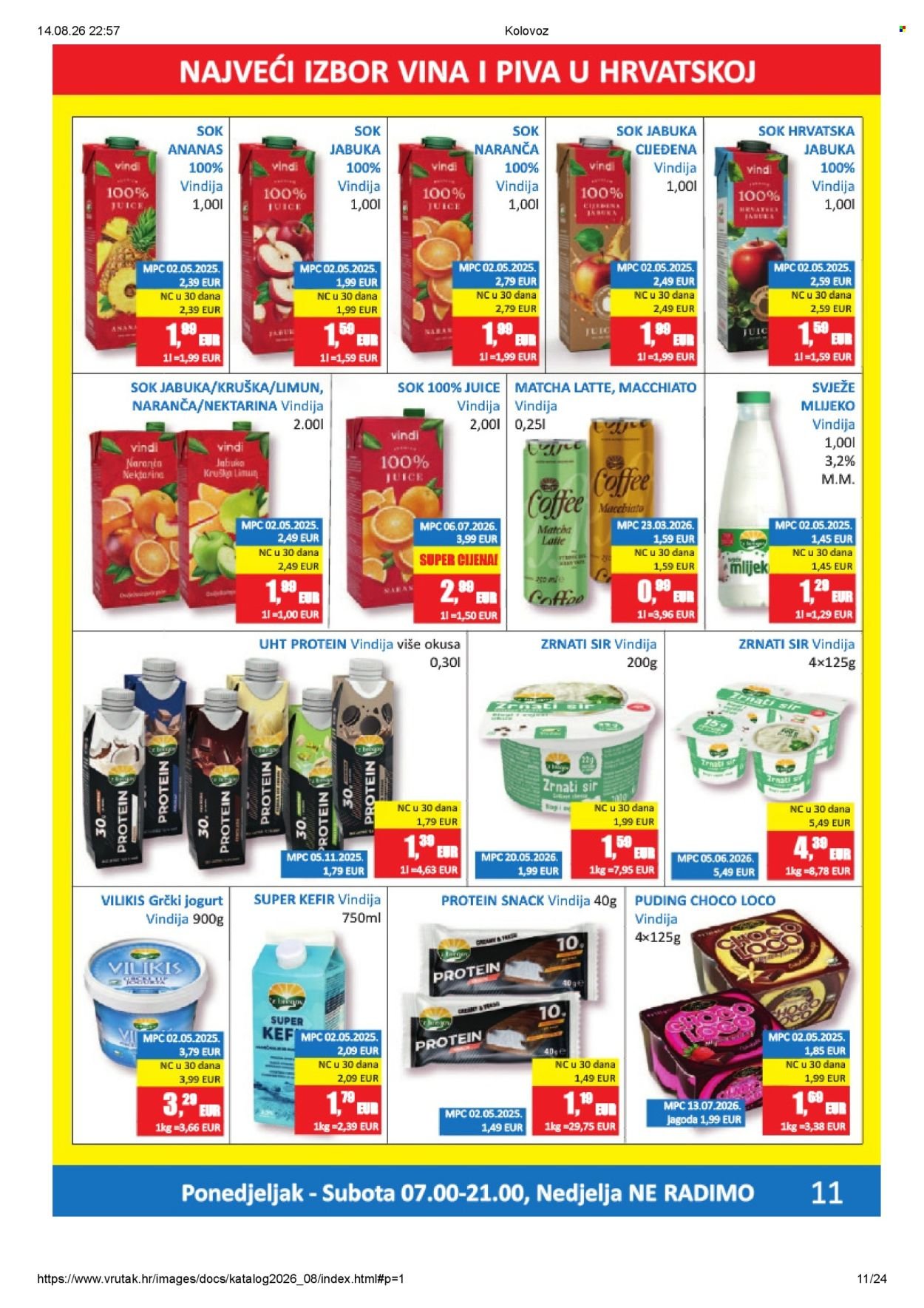 VRUTAK katalog - Od ponedeljka 10.08.2026.