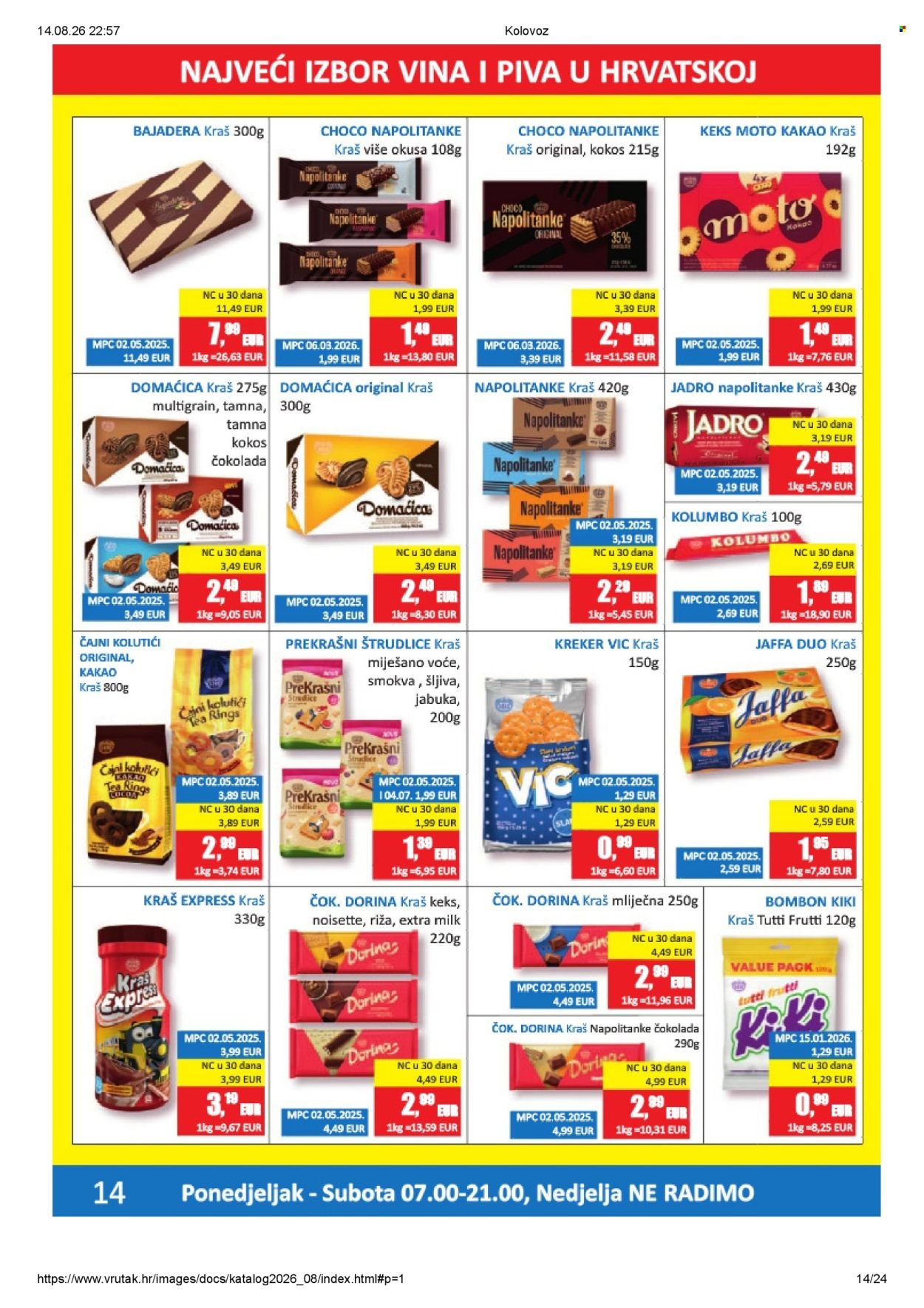VRUTAK katalog - Od ponedeljka 10.08.2026.
