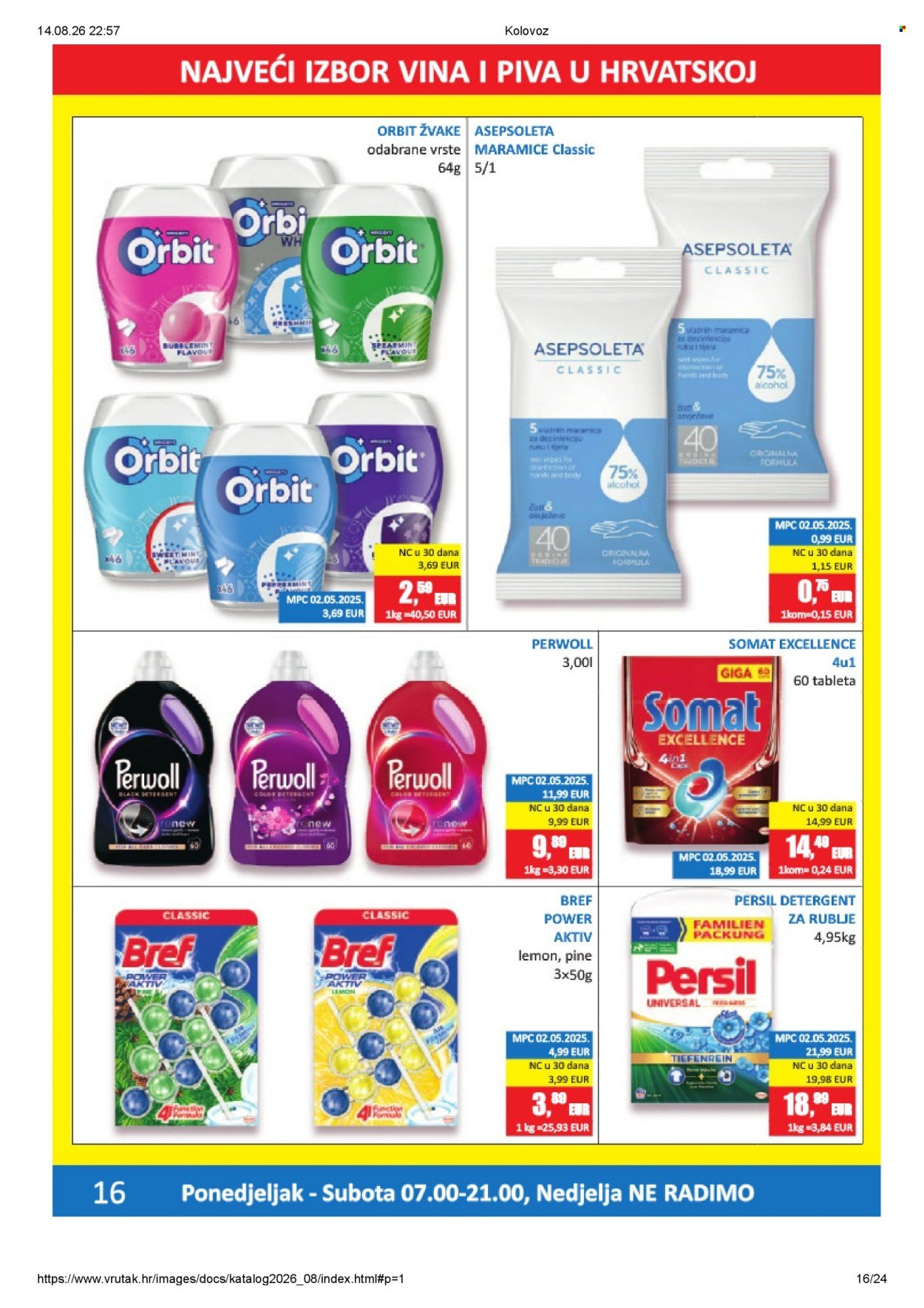 VRUTAK katalog - Od ponedeljka 10.08.2026.