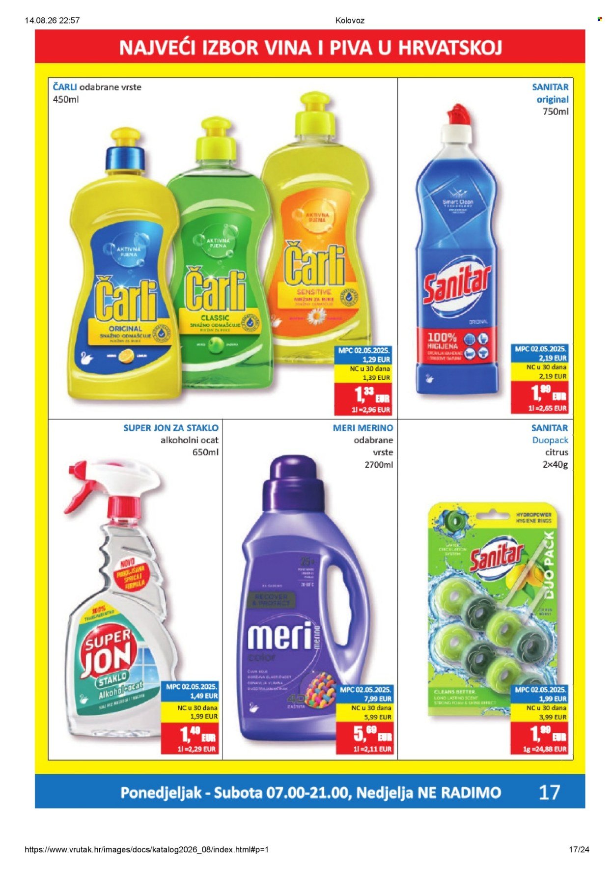 VRUTAK katalog - Od ponedeljka 10.08.2026.