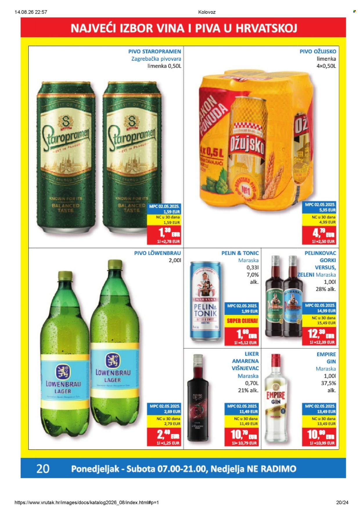 VRUTAK katalog - Od ponedeljka 10.08.2026.