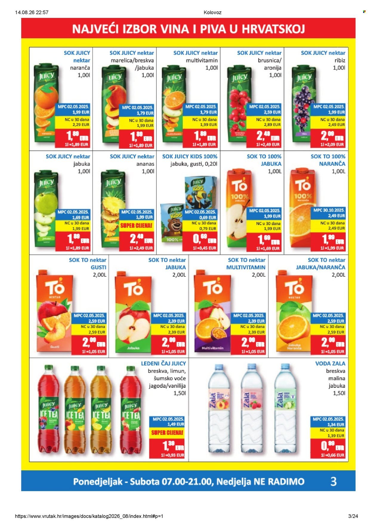 VRUTAK katalog - Od ponedeljka 10.08.2026.
